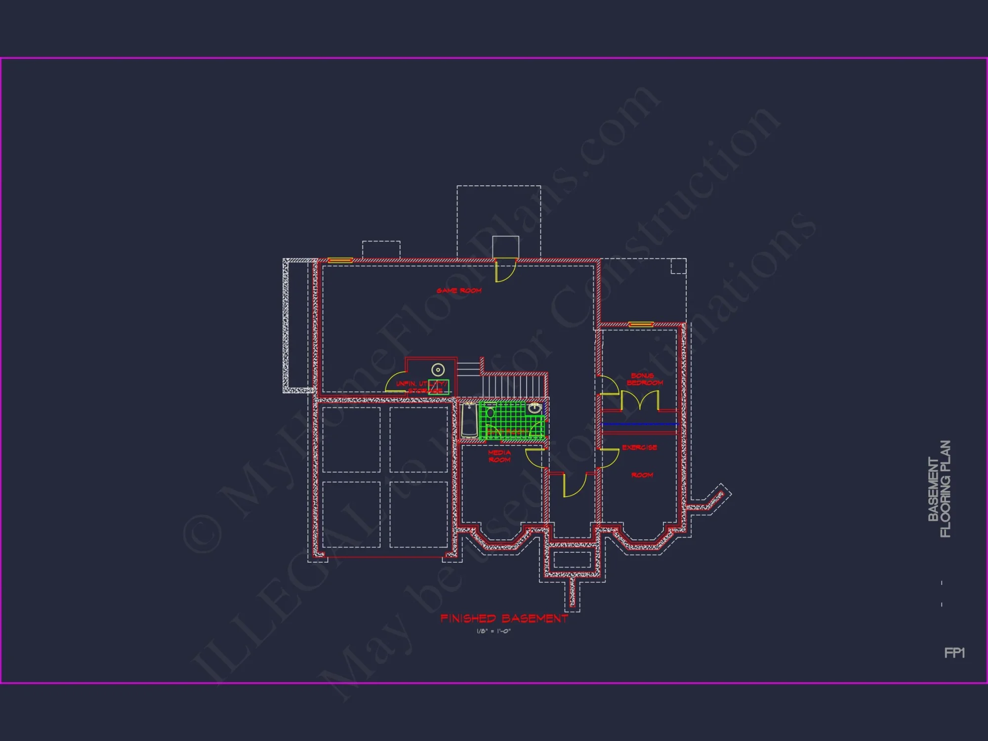 Elegant house Plan with Detailed CAD Blueprint Designs
