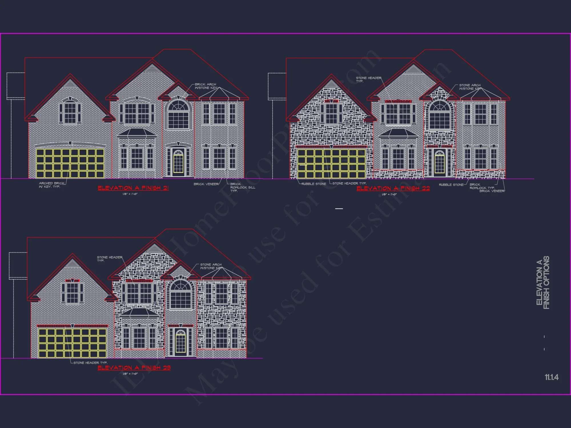 Elegant house Plan with Detailed CAD Blueprint Designs