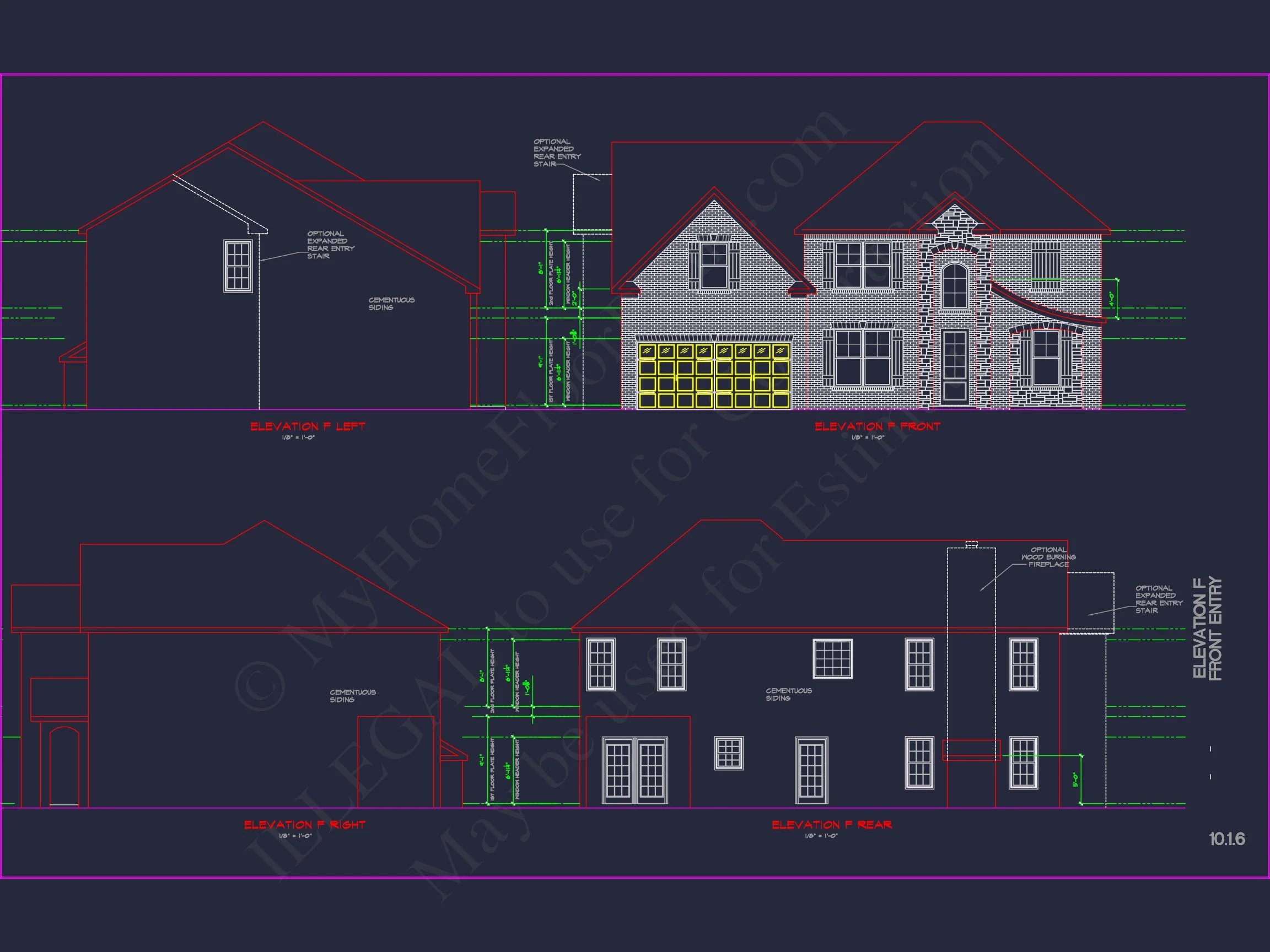 Elegant house Plan with Detailed CAD Blueprint Designs