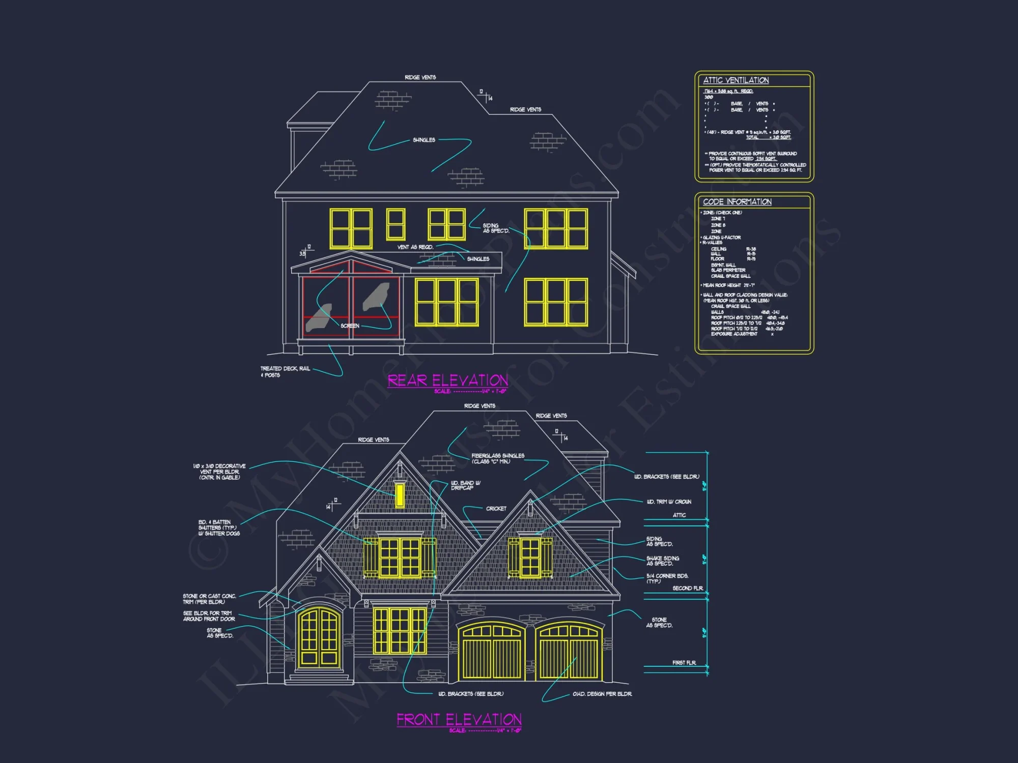 Architectural house Design with 3D Floor Plans and Blueprints