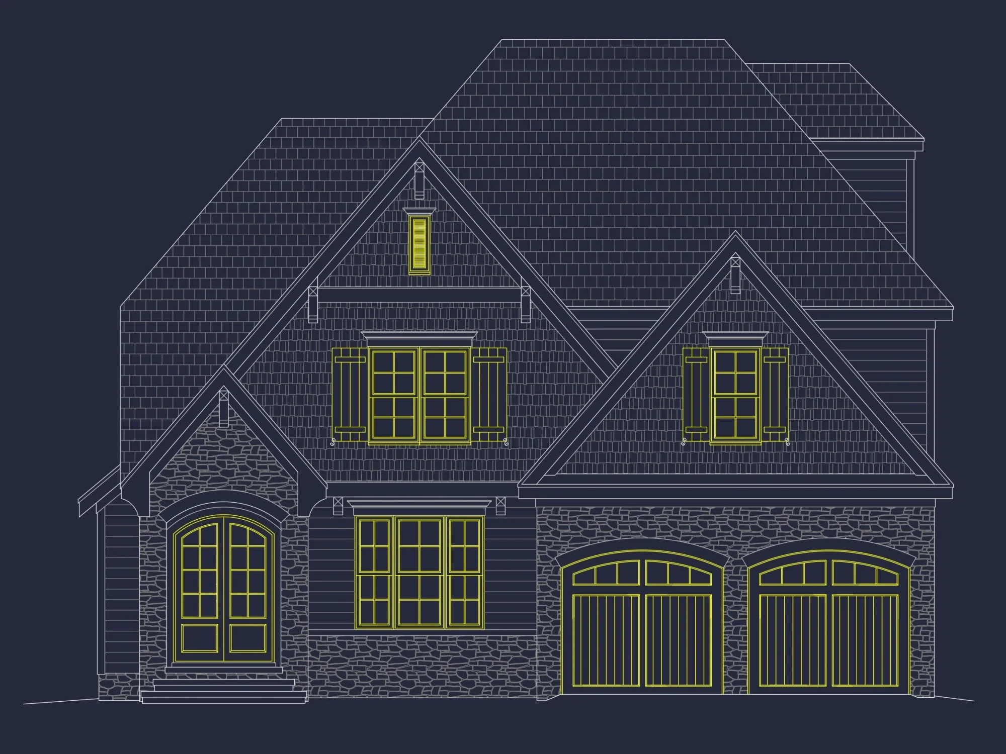 Architectural house Design with 3D Floor Plans and Blueprints