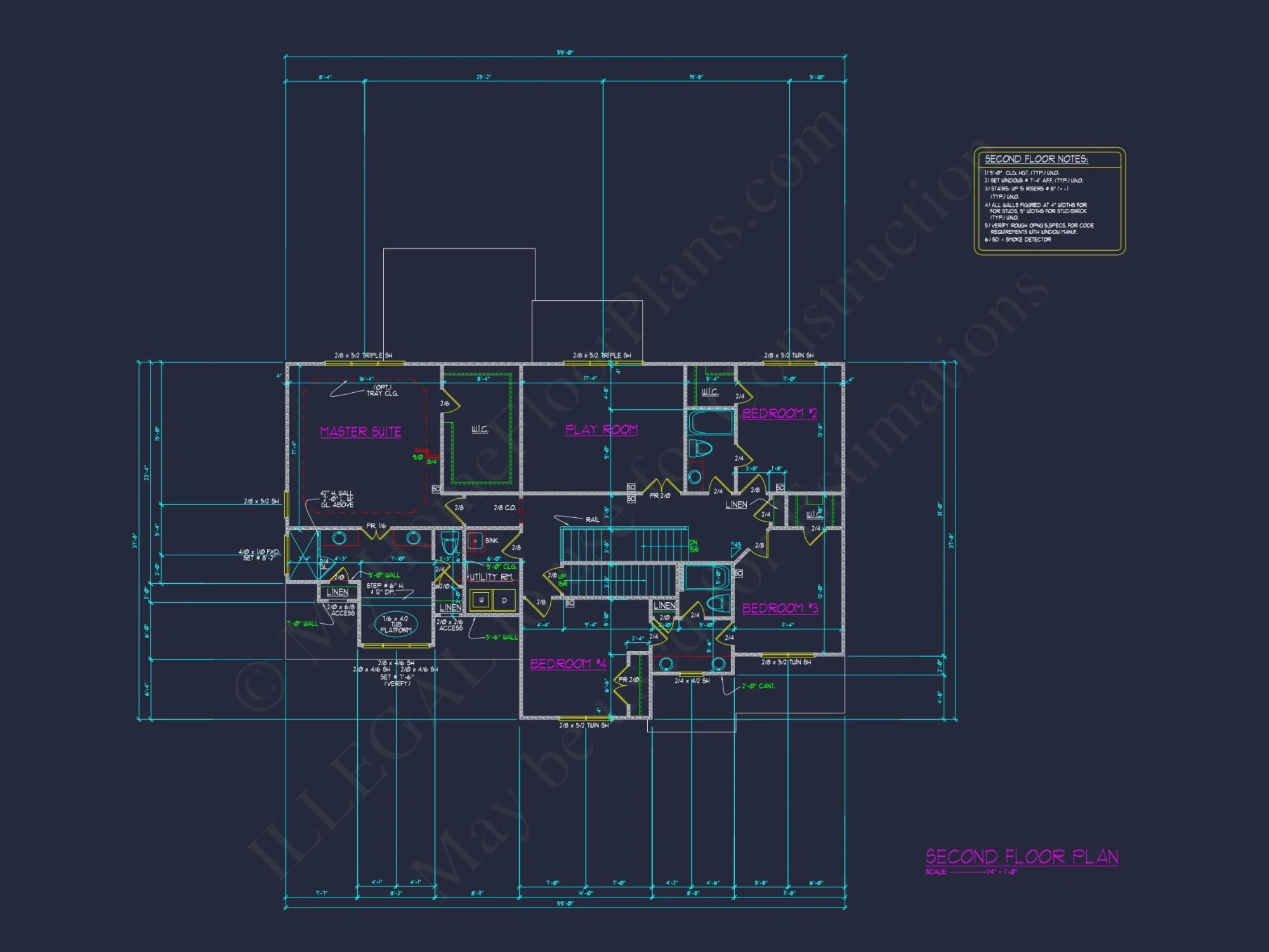 Colonial Craftsman house Plan Featuring 3 Floors & CAD Designs