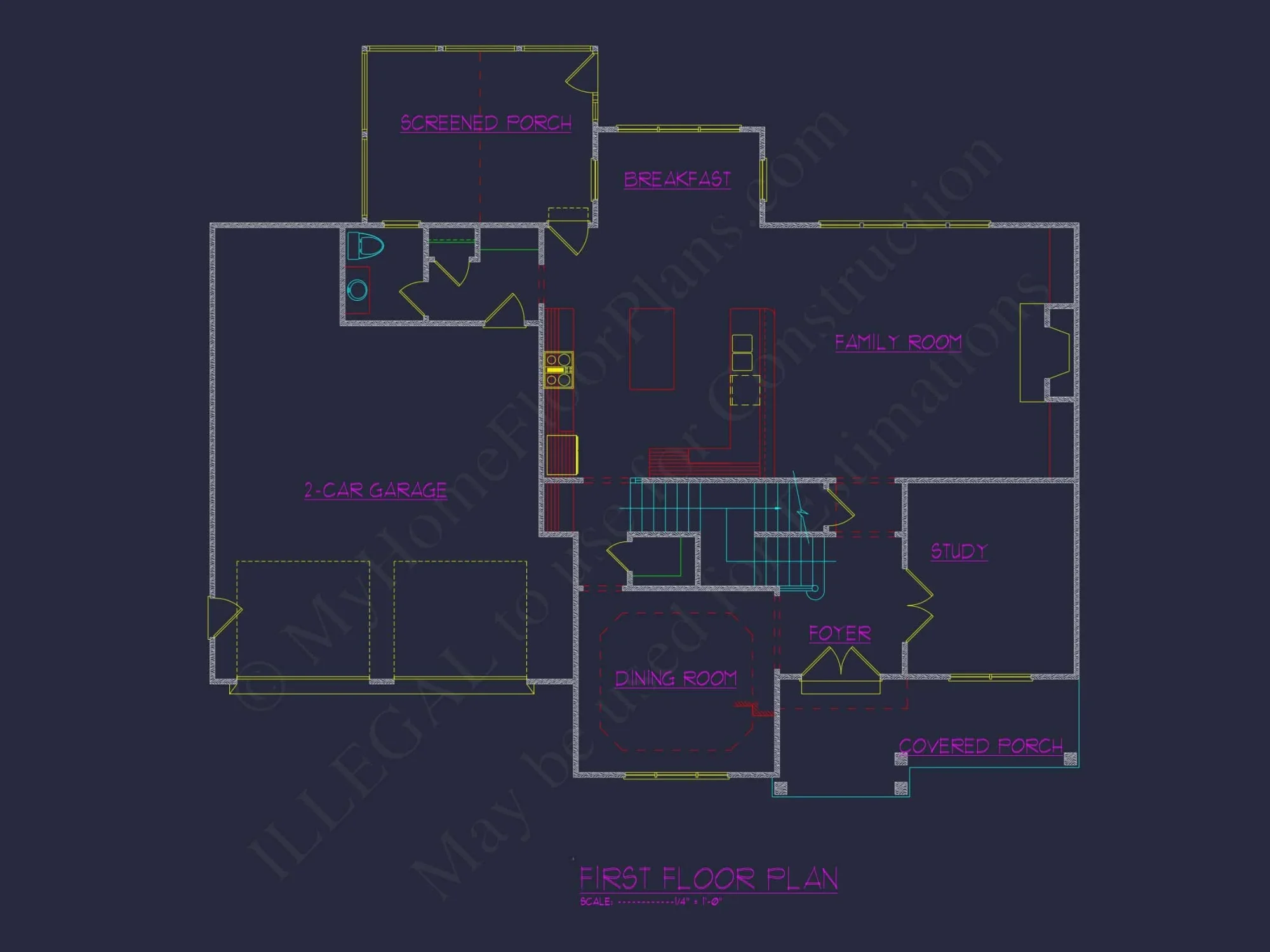 Colonial Craftsman house Plan Featuring 3 Floors & CAD Designs