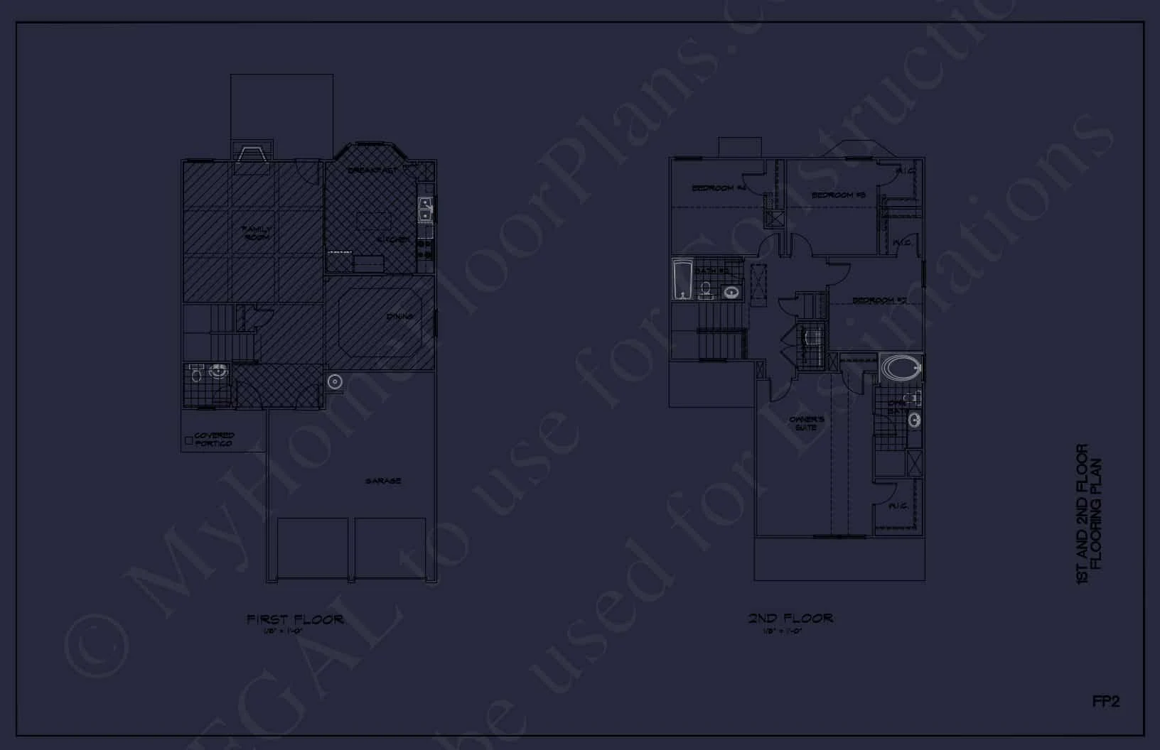 Modern house Plan with Spacious Floor Plans & CAD Designs