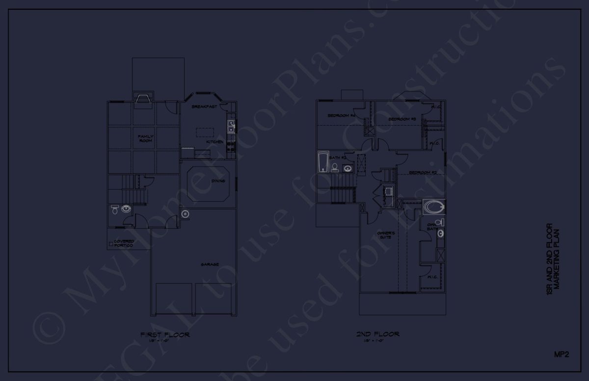 Modern house Plan with Spacious Floor Plans & CAD Designs