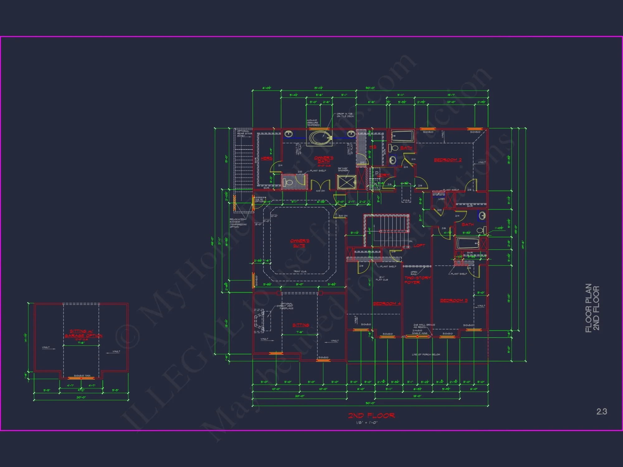 Modern house Plan with Spacious Floor Plans & CAD Designs