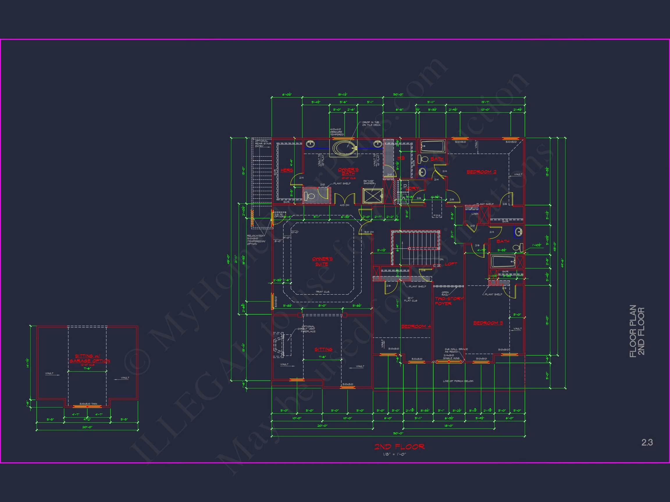 Modern house Plan with Spacious Floor Plans & CAD Designs