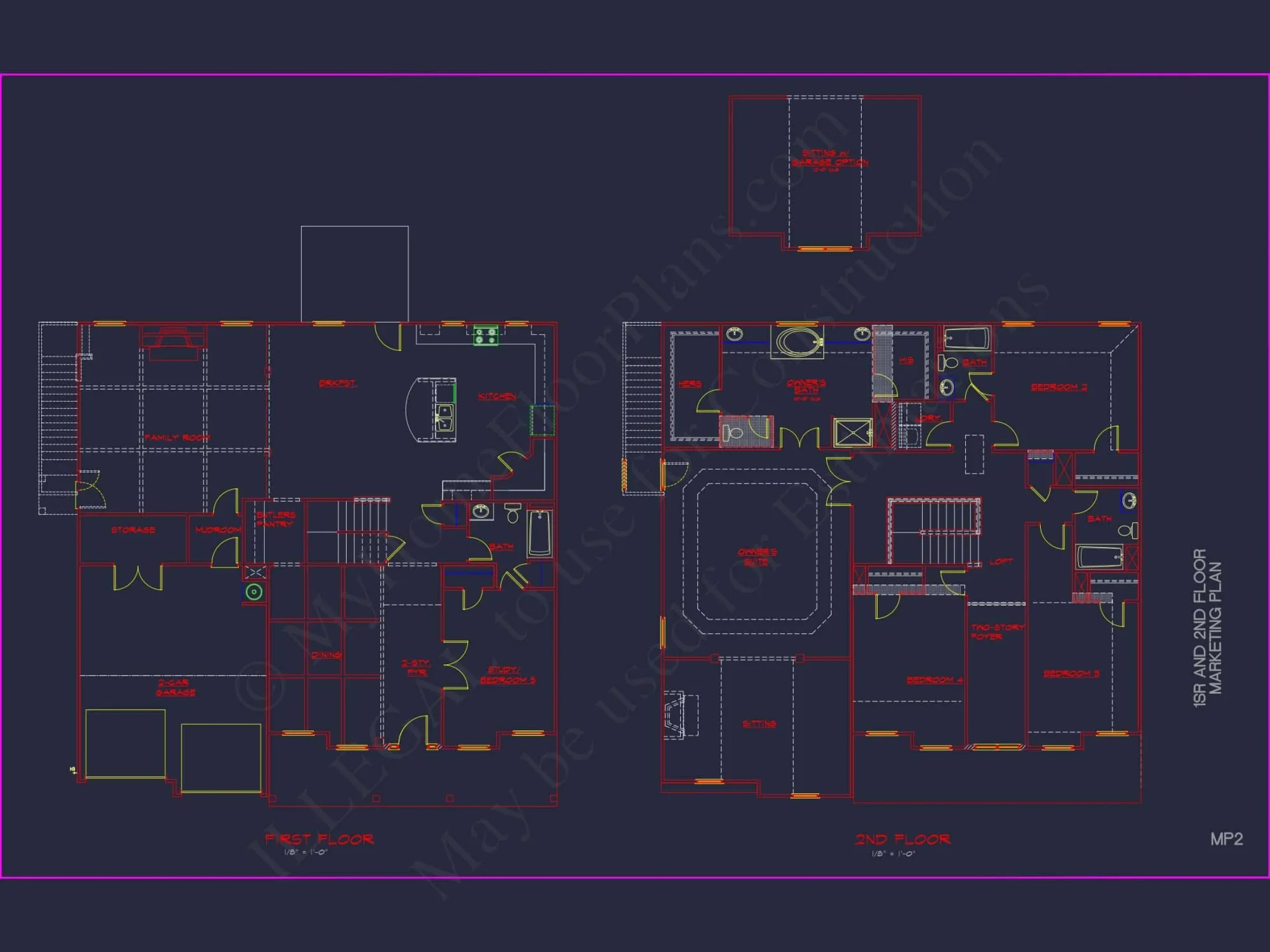 Modern house Plan with Spacious Floor Plans & CAD Designs