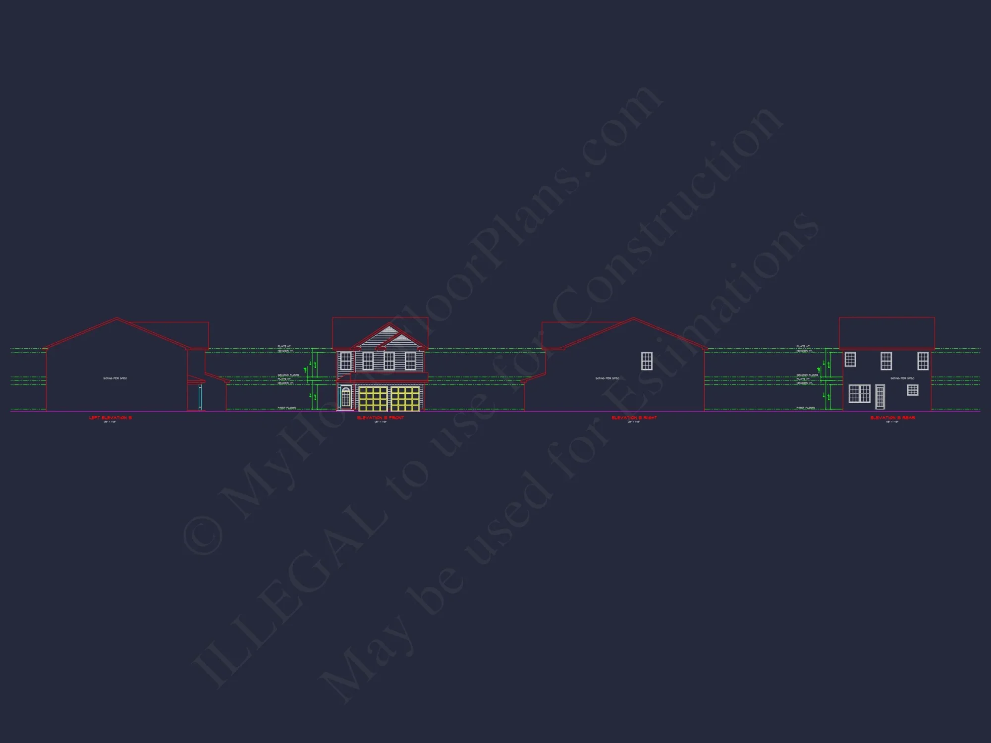 Explore 2-Story house Plan with CAD Designs and Blueprint