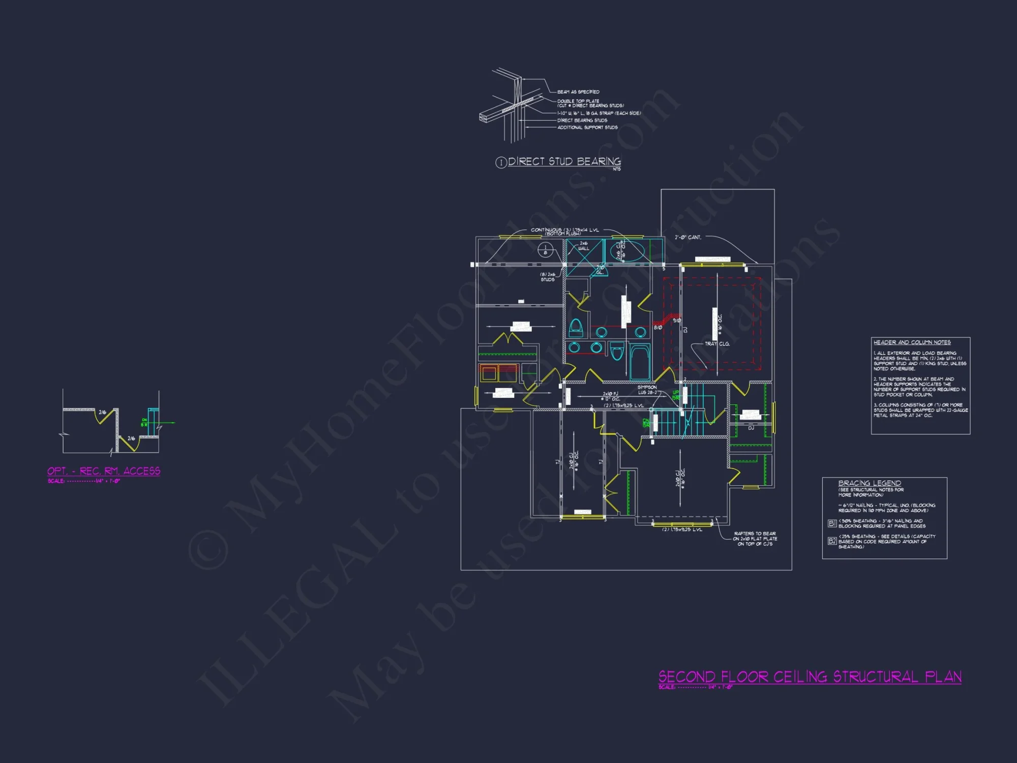 Stunning 3-Story house Plan with CAD Designs and Blueprints