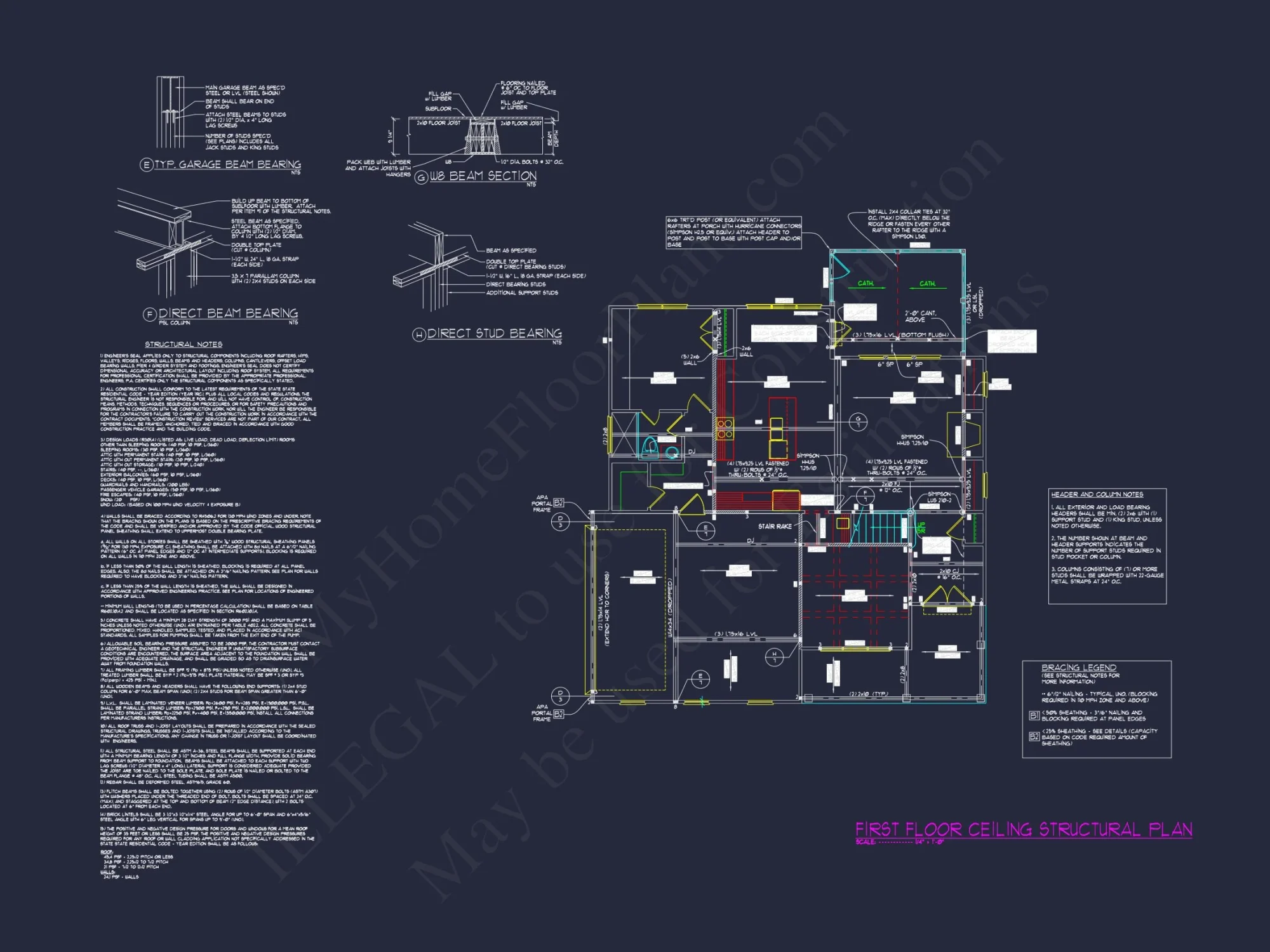 Stunning 3-Story house Plan with CAD Designs and Blueprints