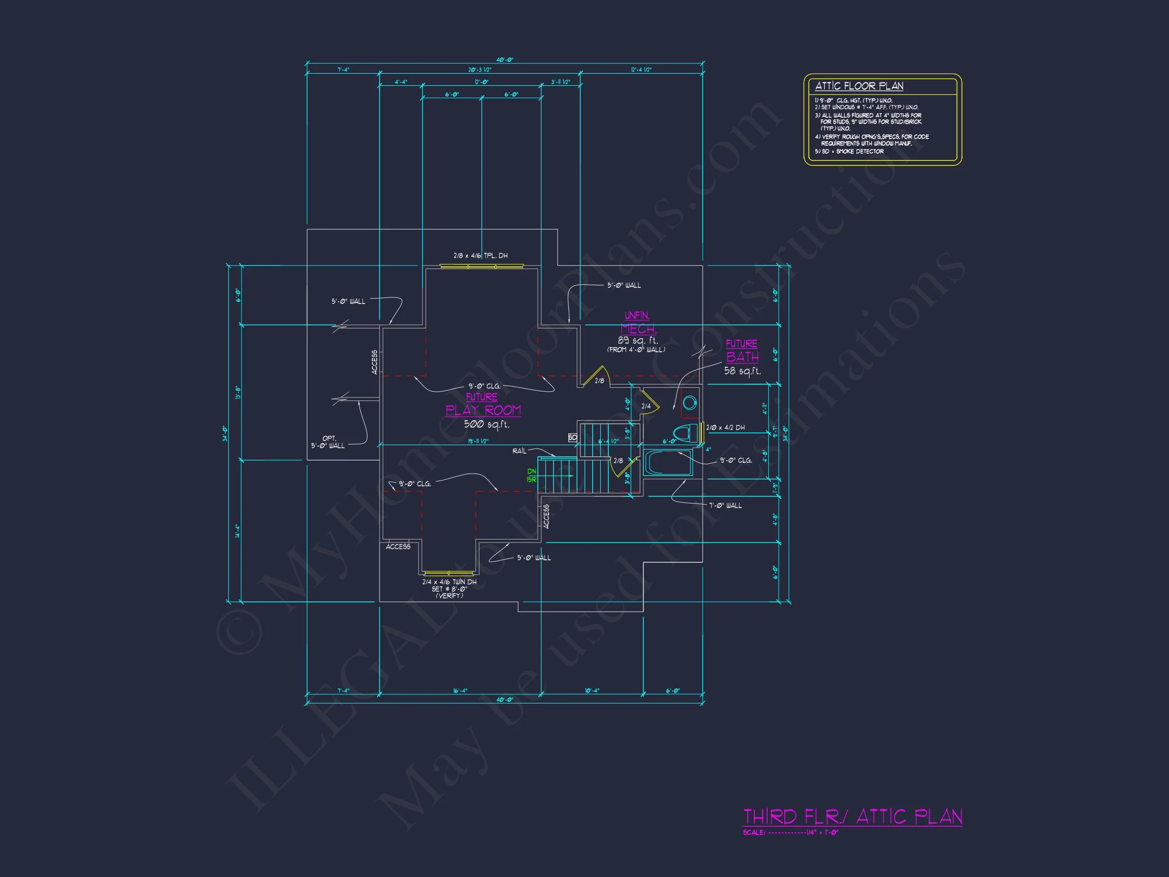 Stunning 3-Story house Plan with CAD Designs and Blueprints