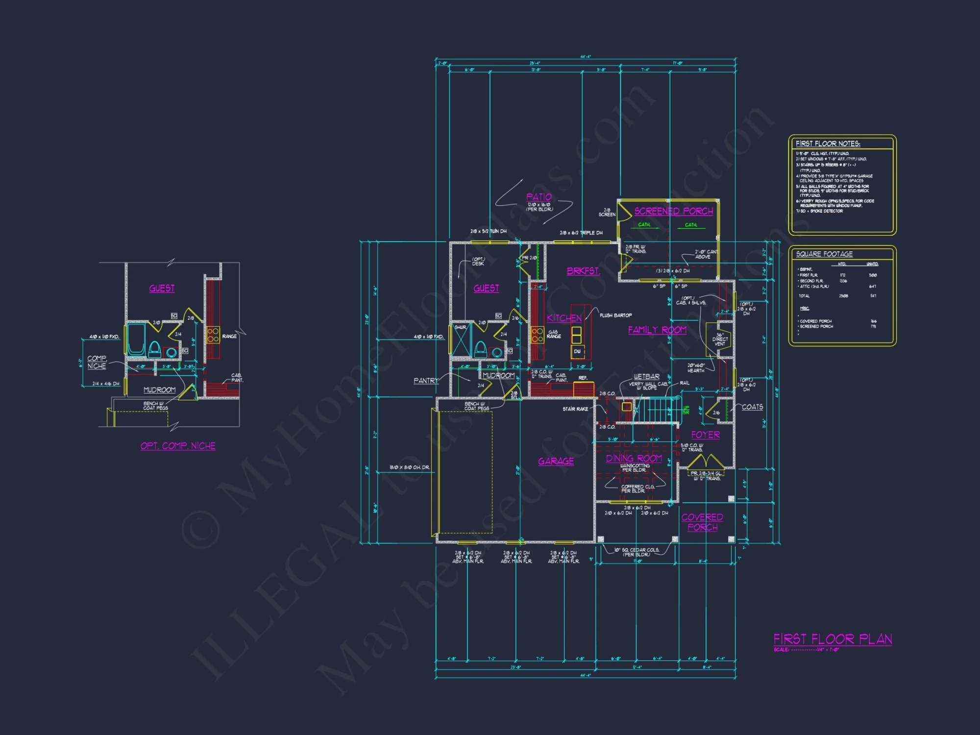 Stunning 3-Story house Plan with CAD Designs and Blueprints