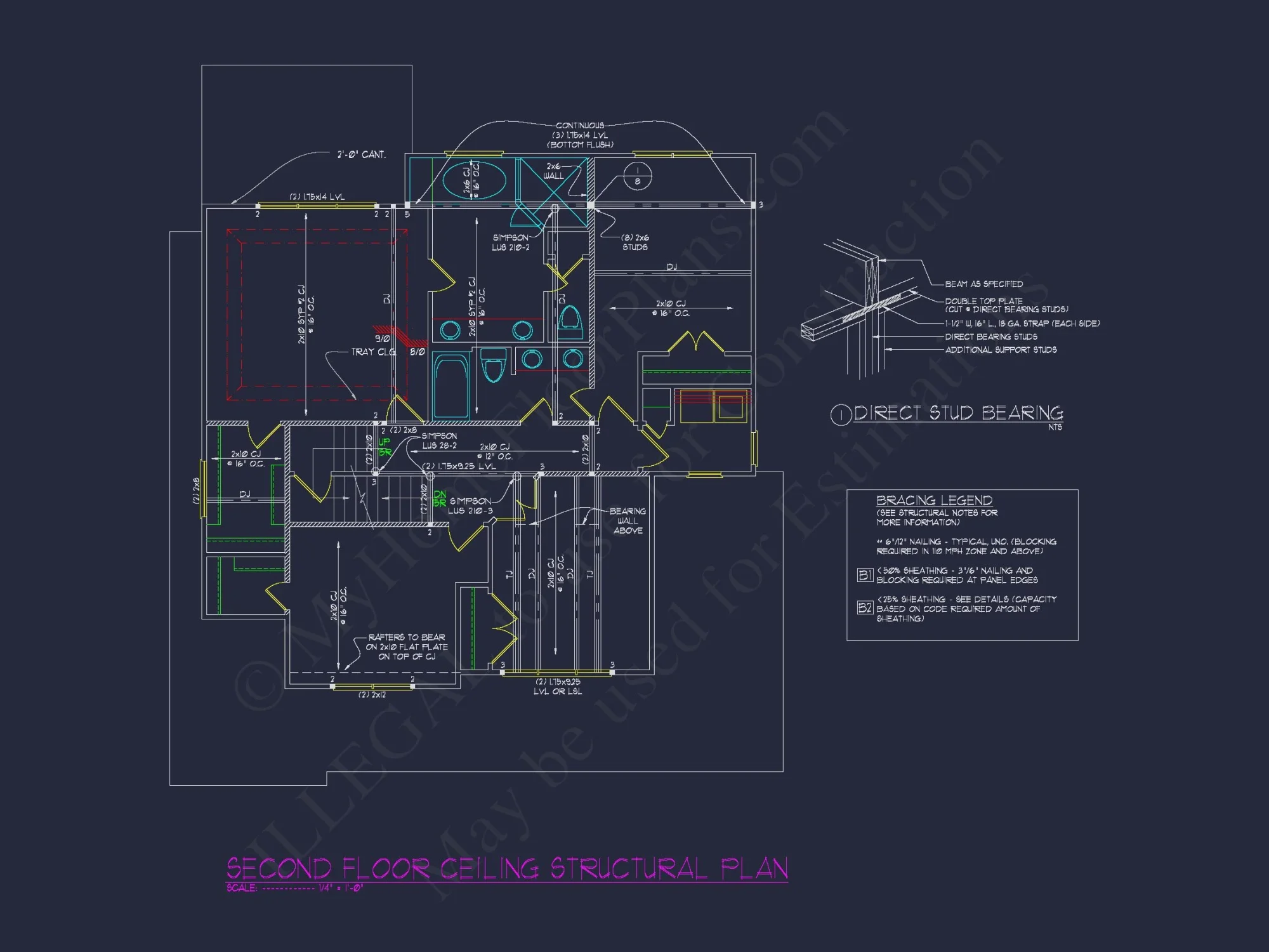 Beautiful house Plan with Modern Craftsman Design and CAD