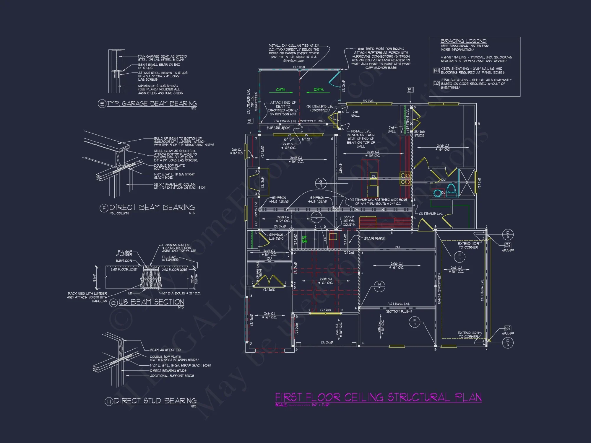 Beautiful house Plan with Modern Craftsman Design and CAD