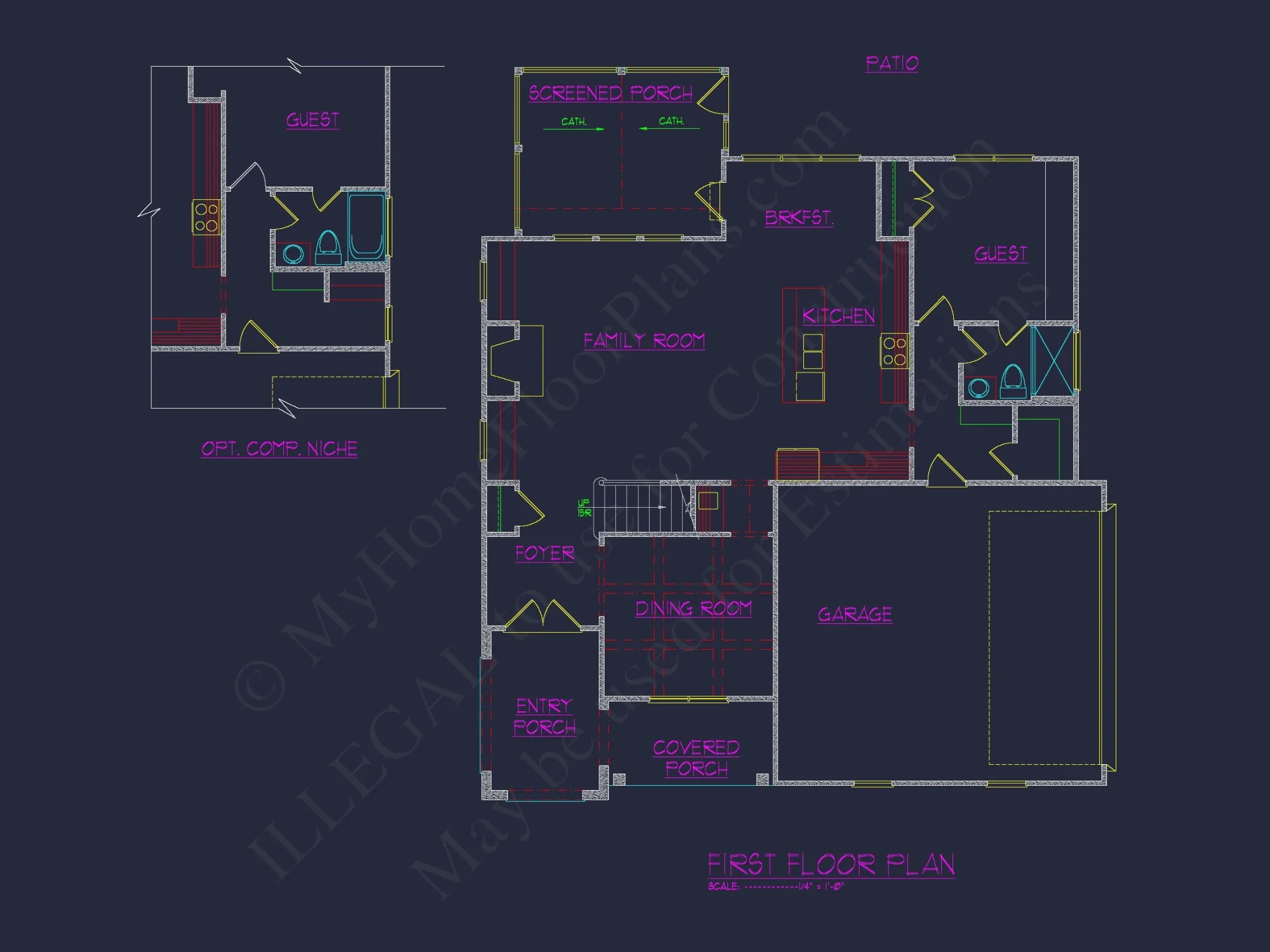Beautiful house Plan with Modern Craftsman Design and CAD