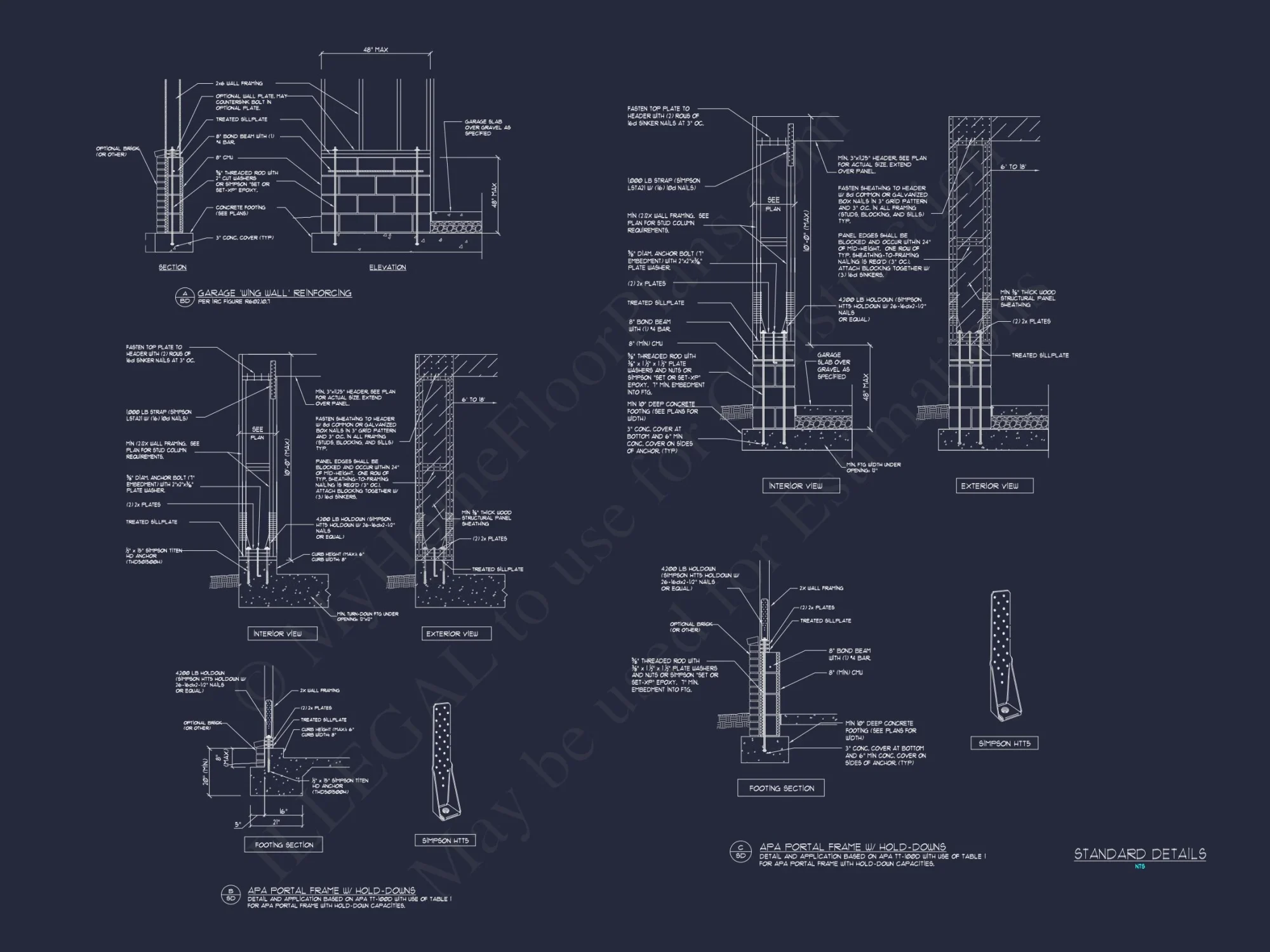 Craftsman house Plan with 4 Bedrooms, 3 Baths, and CAD Designs