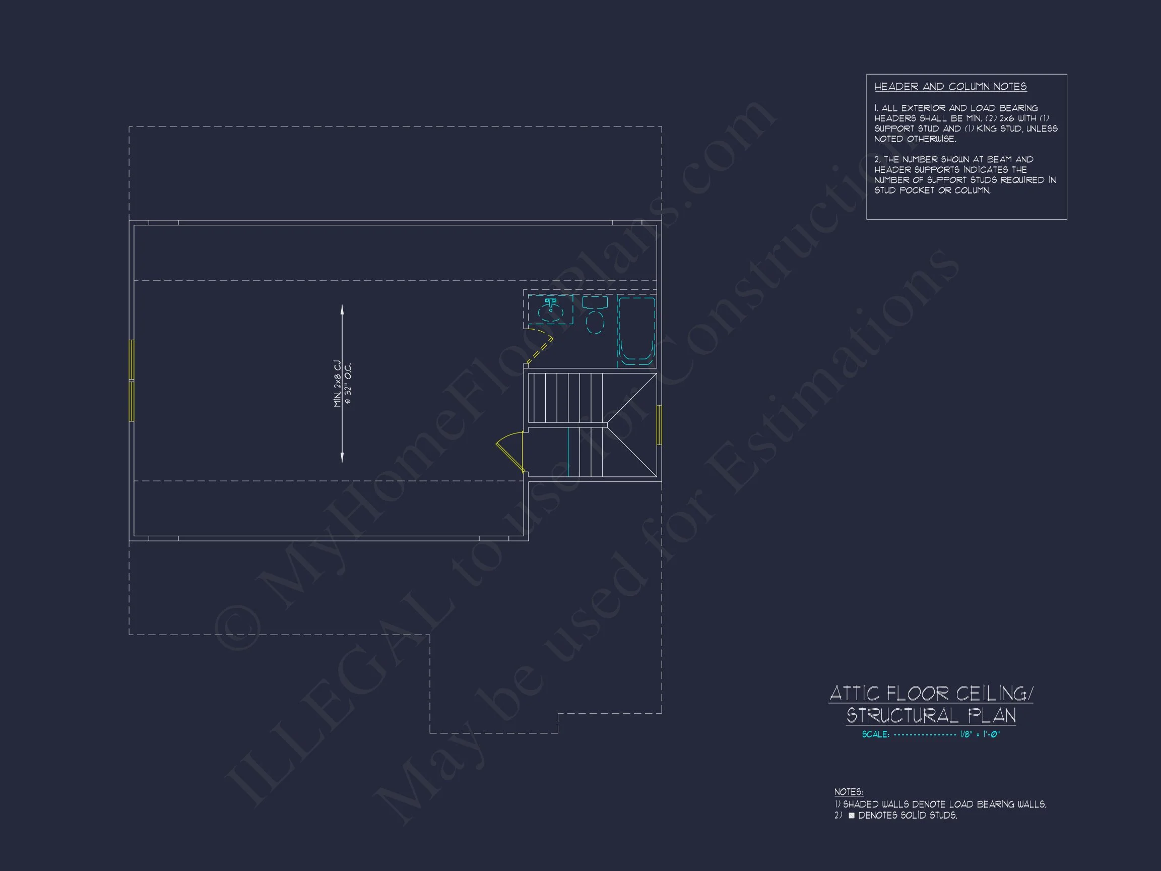 Craftsman house Plan with 4 Bedrooms, 3 Baths, and CAD Designs