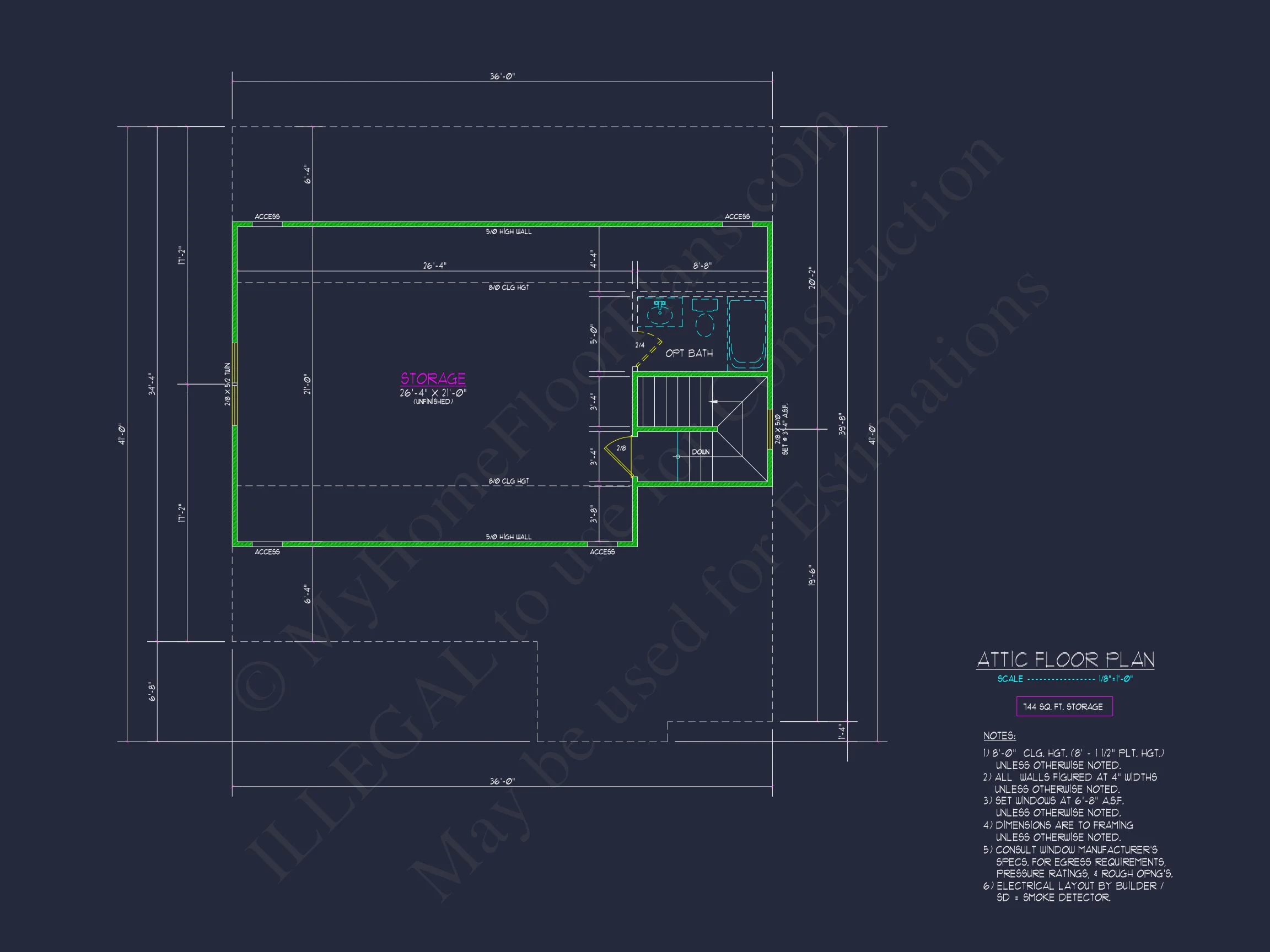 Craftsman house Plan with 4 Bedrooms, 3 Baths, and CAD Designs