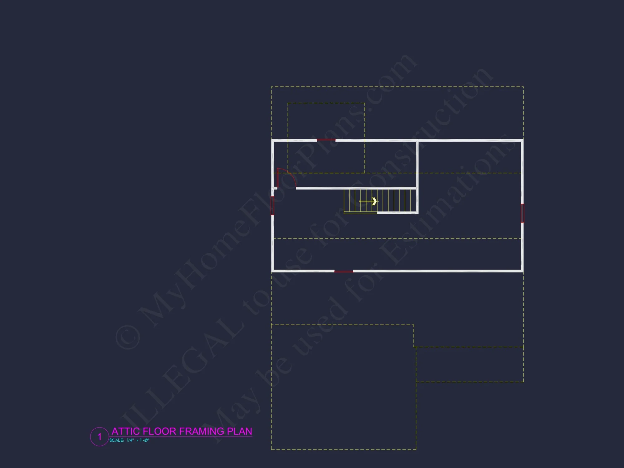 Modern Craftsman house Plan with 4 Bedrooms and CAD Designs