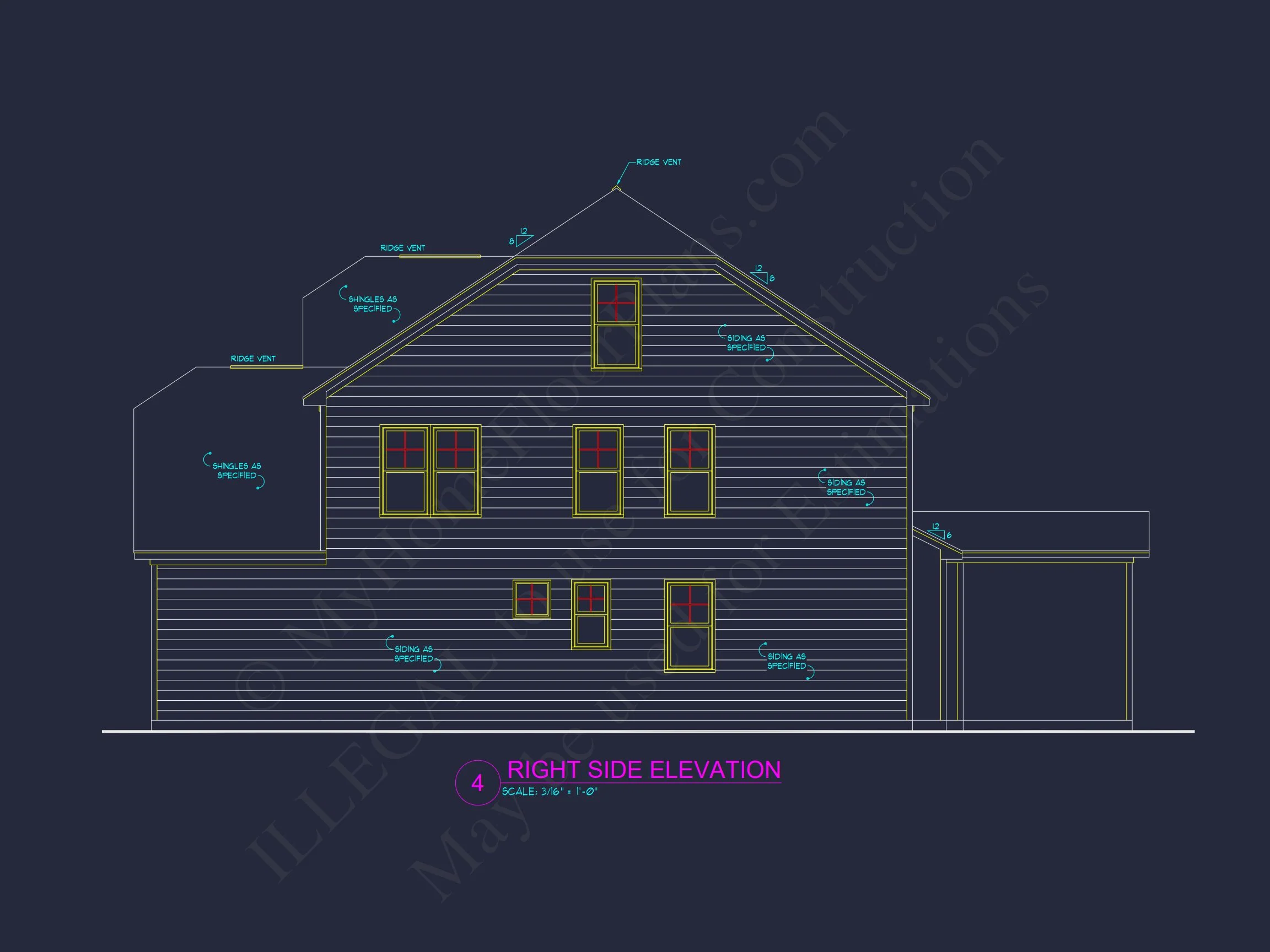 12-2847 HOUSE PLAN - Modern Craftsman House Floor Plan: 4 Bedrooms, 2.5 Baths 6 Modern Craftsman house Floor Plan: 4 Bedrooms, 2.5 Baths
