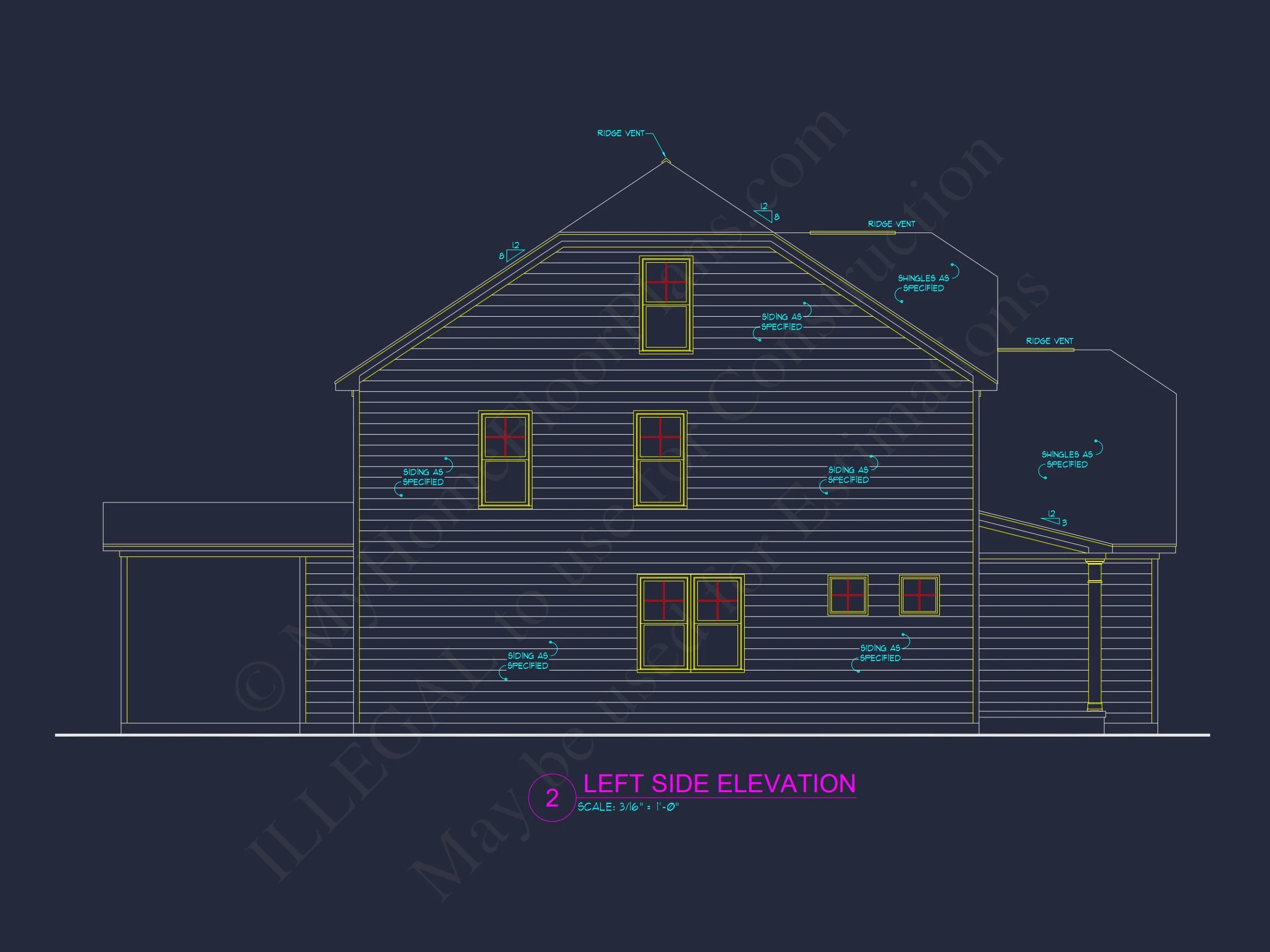 12-2847 HOUSE PLAN - Modern Craftsman House Floor Plan: 4 Bedrooms, 2.5 Baths 4 Modern Craftsman house Floor Plan: 4 Bedrooms, 2.5 Baths