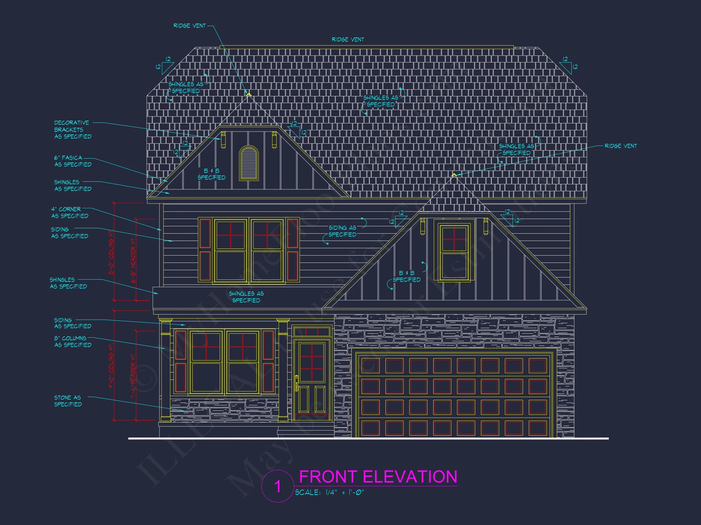 12-2847 HOUSE PLAN - Modern Craftsman House Floor Plan: 4 Bedrooms, 2.5 Baths 3 Modern Craftsman house Floor Plan: 4 Bedrooms, 2.5 Baths