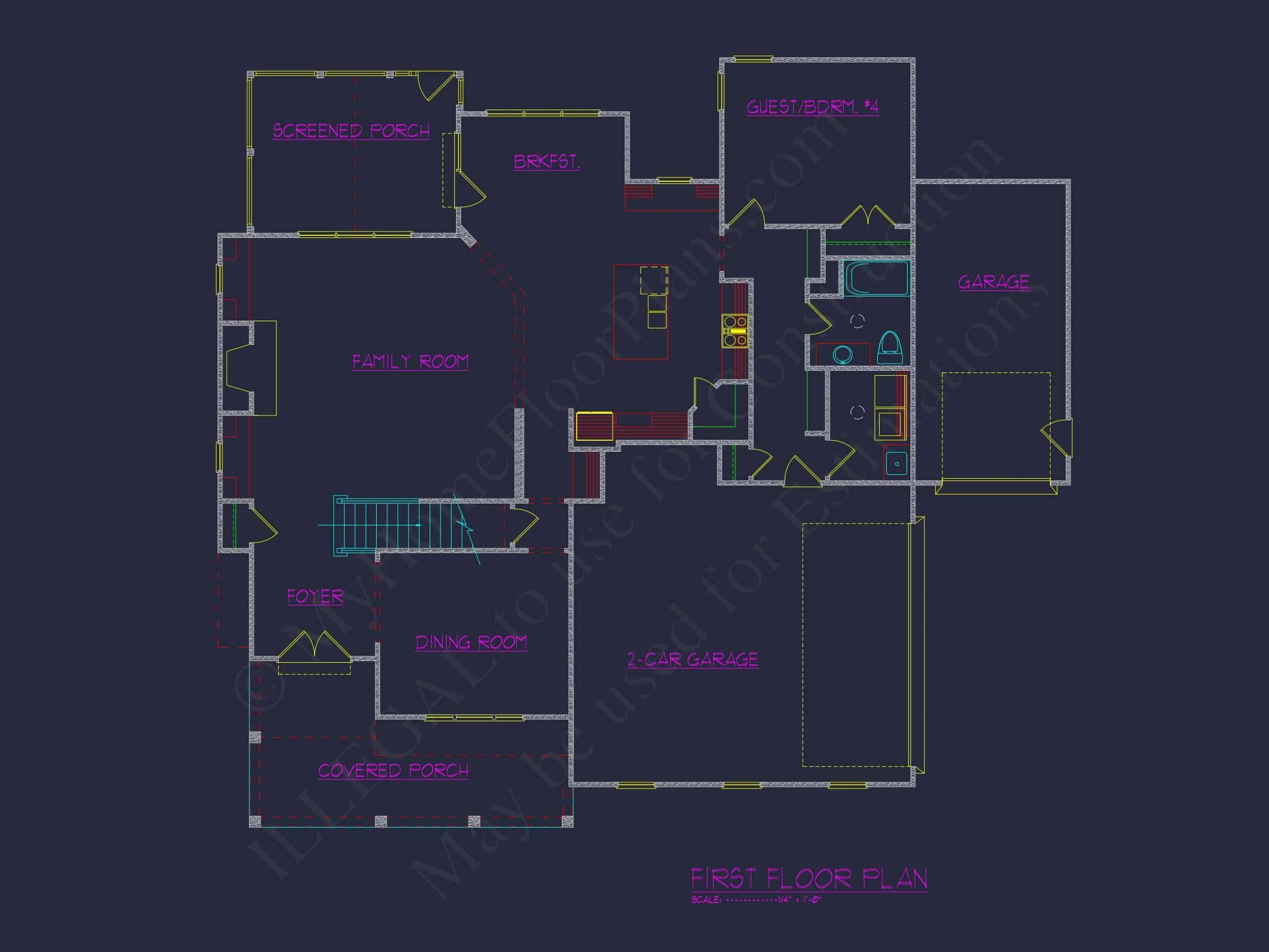 12-2846 HOUSE PLAN - Elegant House Blueprint with Modern Floor Plan & CAD Designs 11 Elegant house Blueprint with Modern Floor Plan & CAD Designs