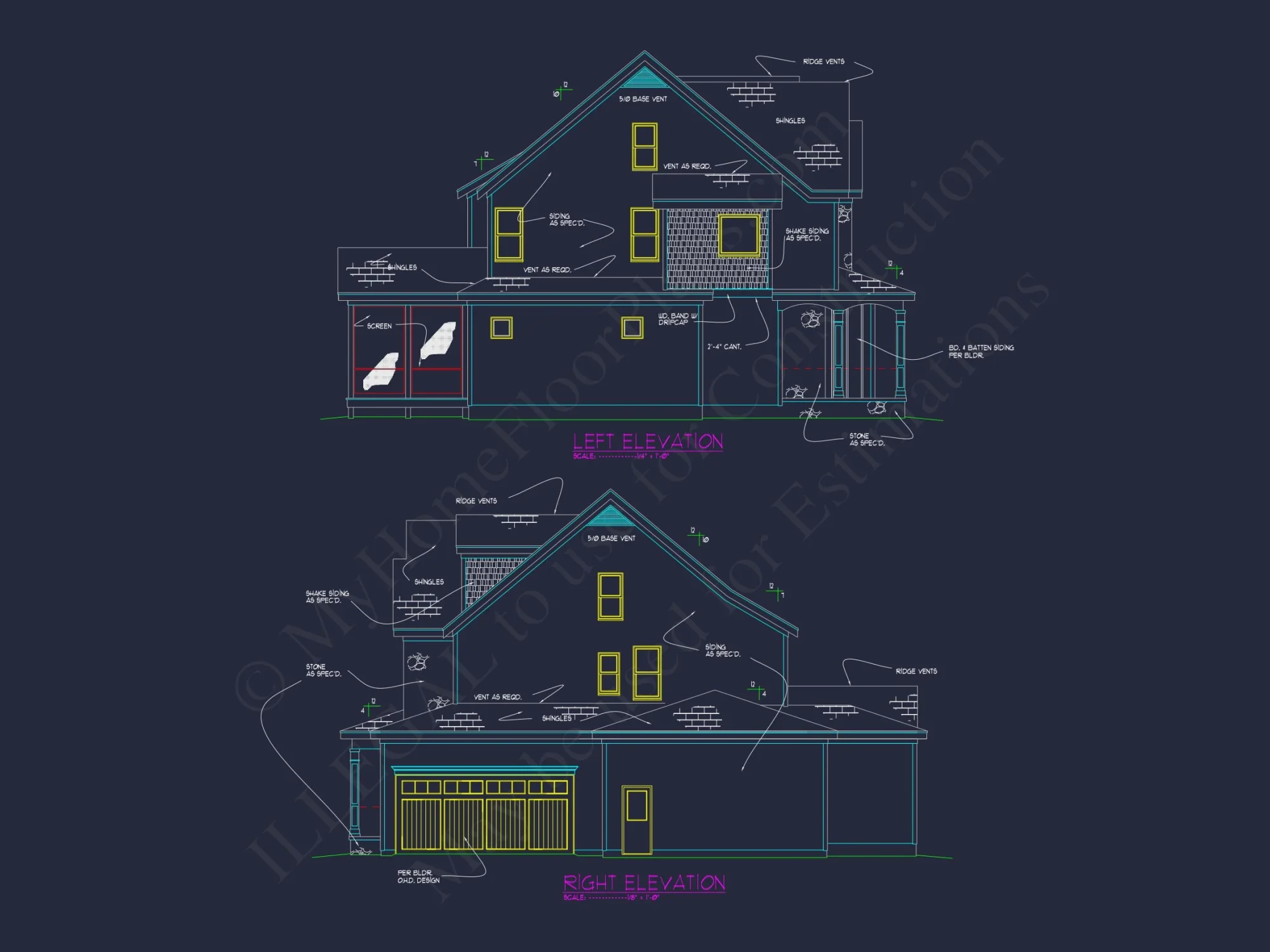 Elegant house Blueprint with Modern Floor Plan & CAD Designs