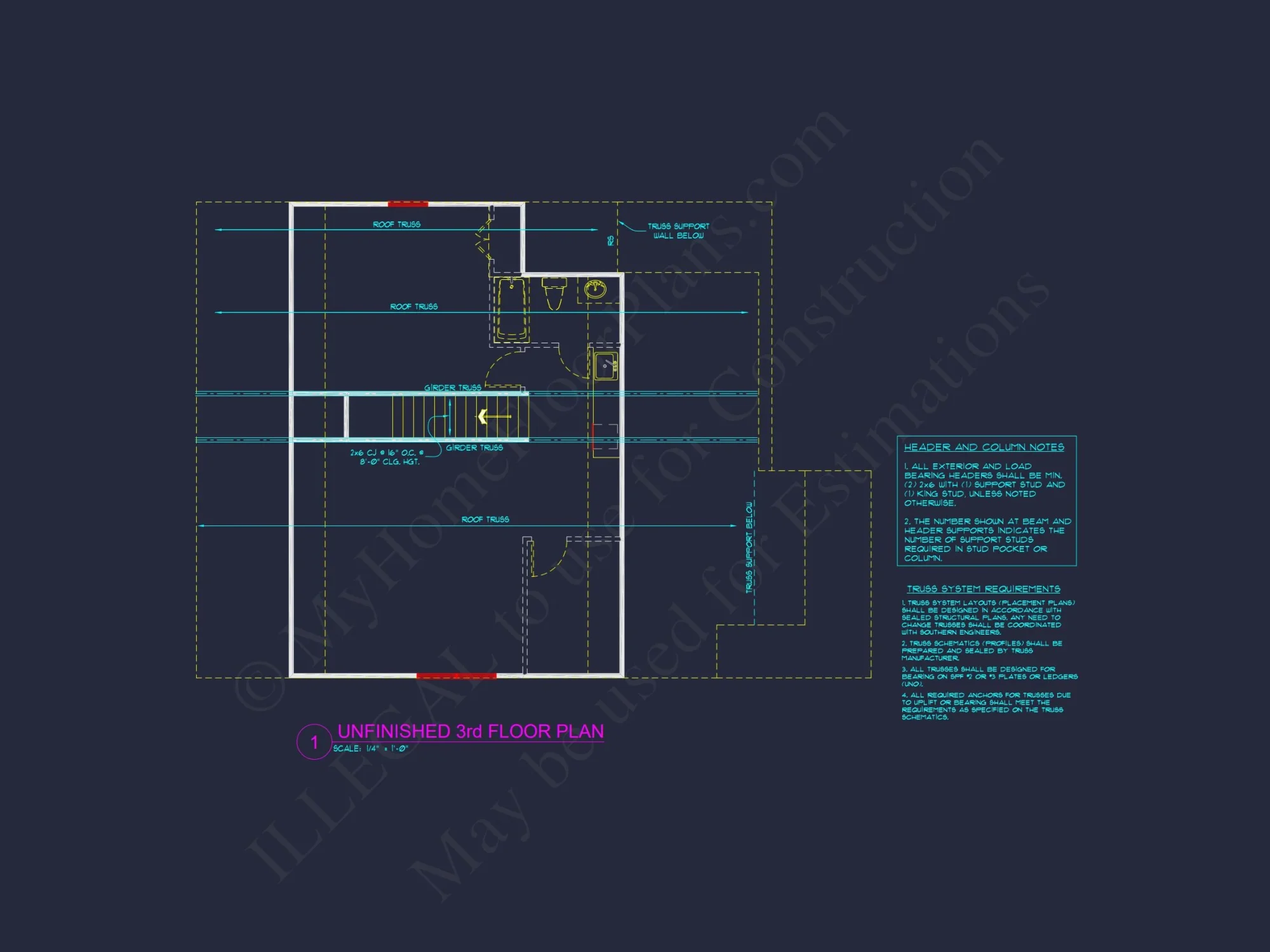 Traditional Craftsman house Plan with Detailed Floor Design