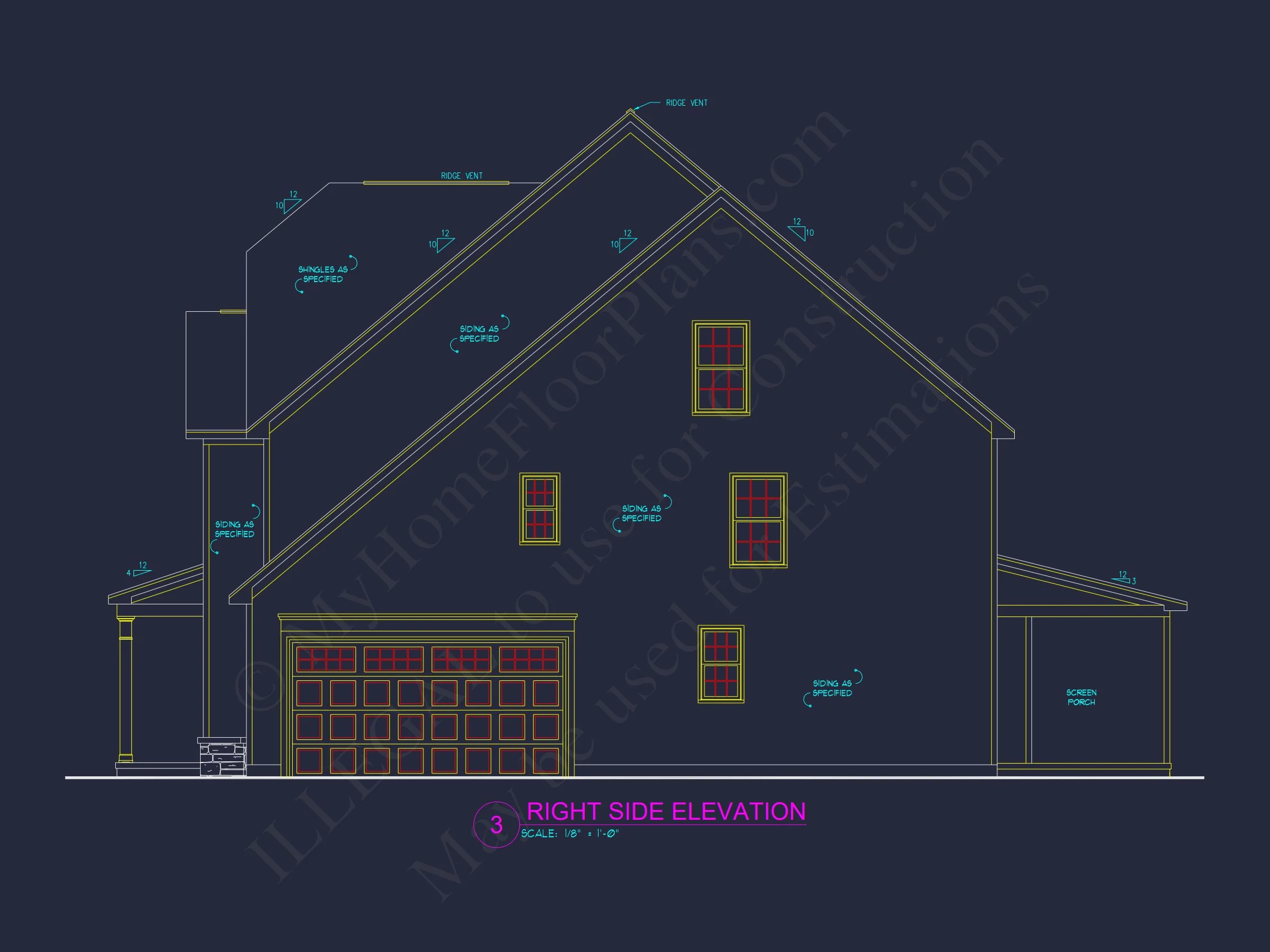 Traditional Craftsman house Plan with Detailed Floor Design