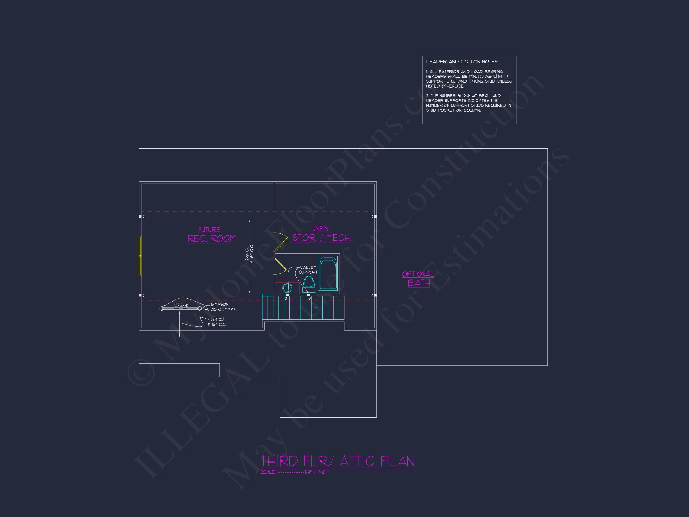 Elegant house Floor Plan with CAD Blueprints & Architectural Designs
