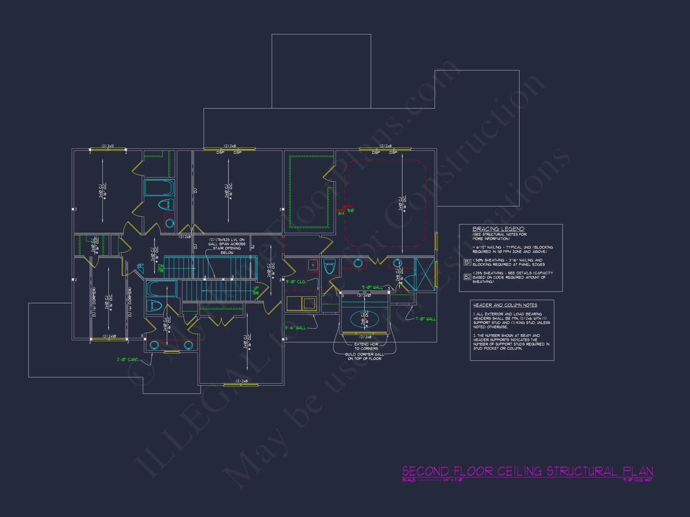 Elegant house Floor Plan with CAD Blueprints & Architectural Designs