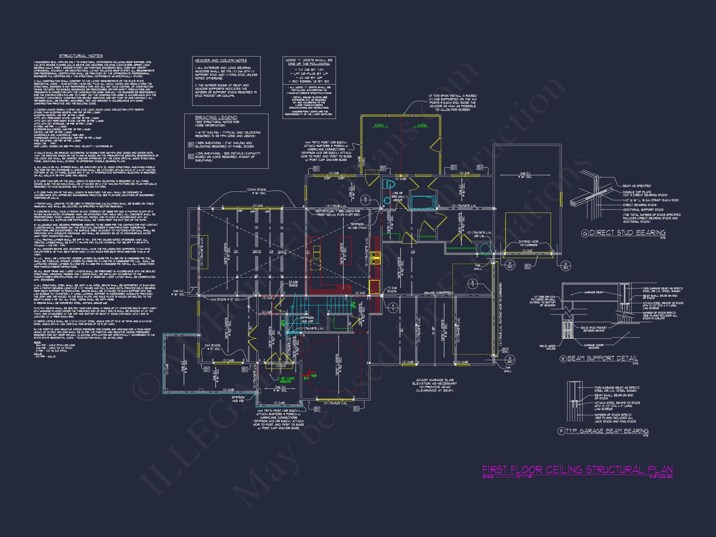 Elegant house Floor Plan with CAD Blueprints & Architectural Designs