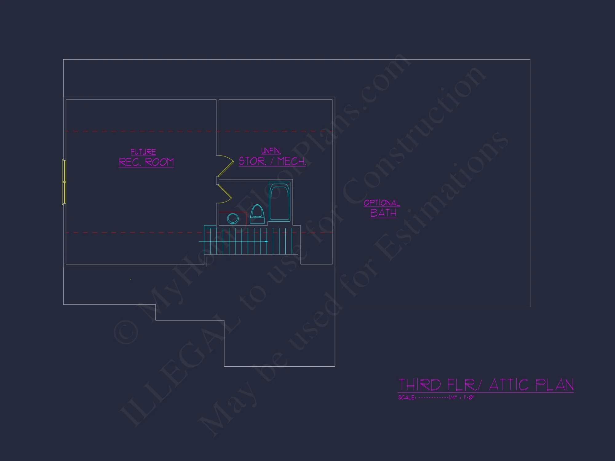 Elegant house Floor Plan with CAD Blueprints & Architectural Designs
