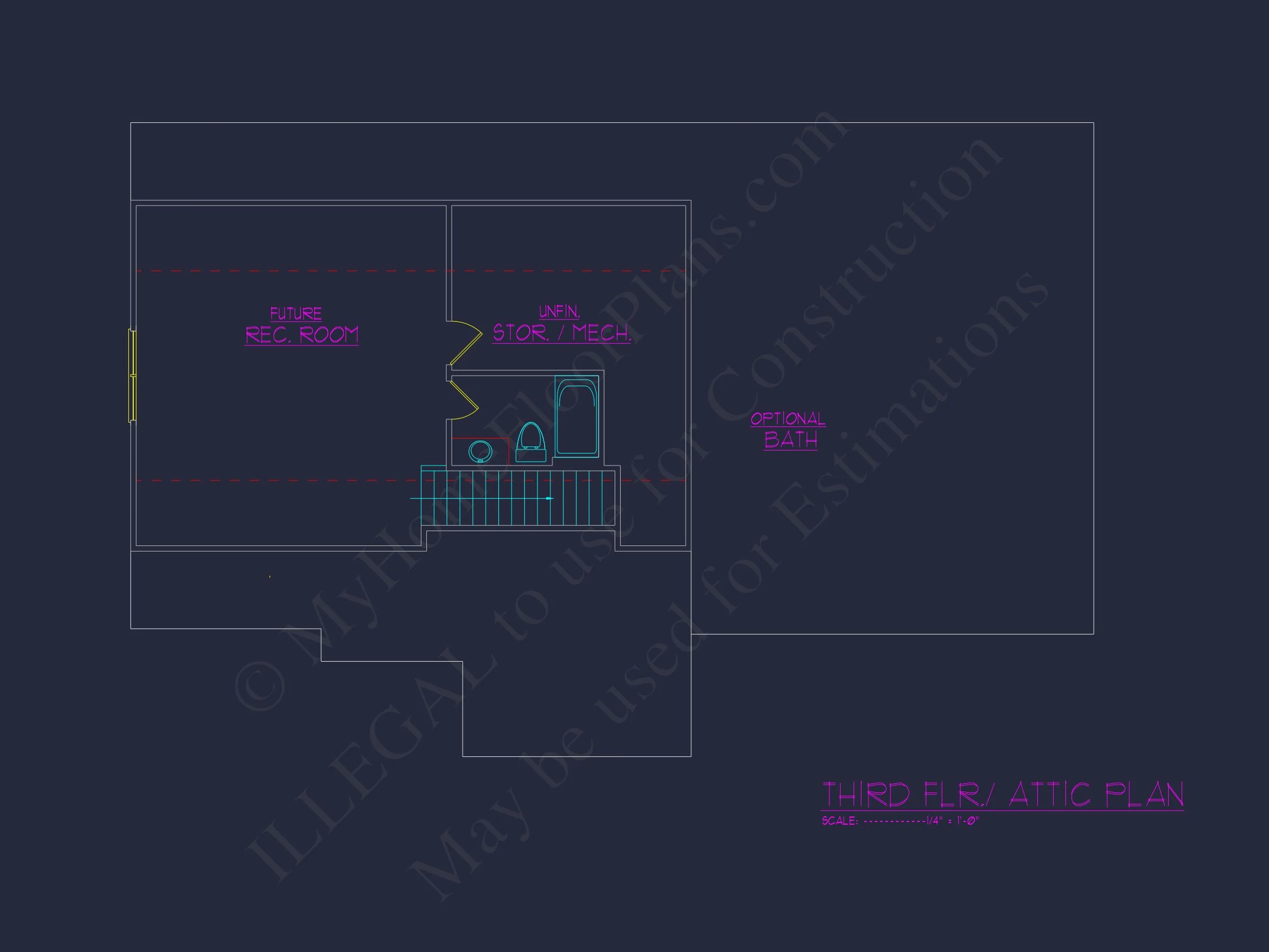 Elegant house Floor Plan with CAD Blueprints & Architectural Designs