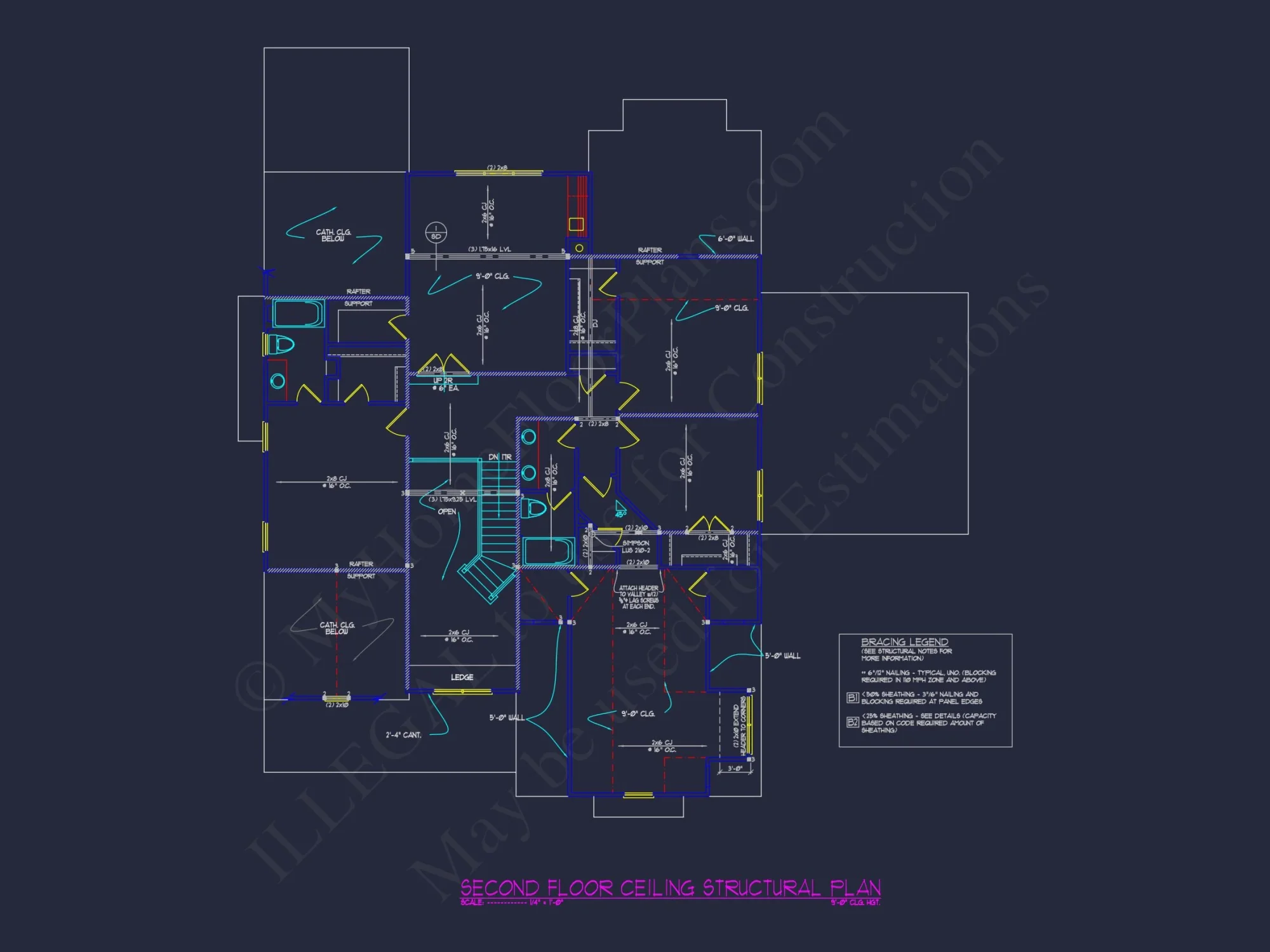 Modern Craftsman house Plan with Detailed Floor Designs