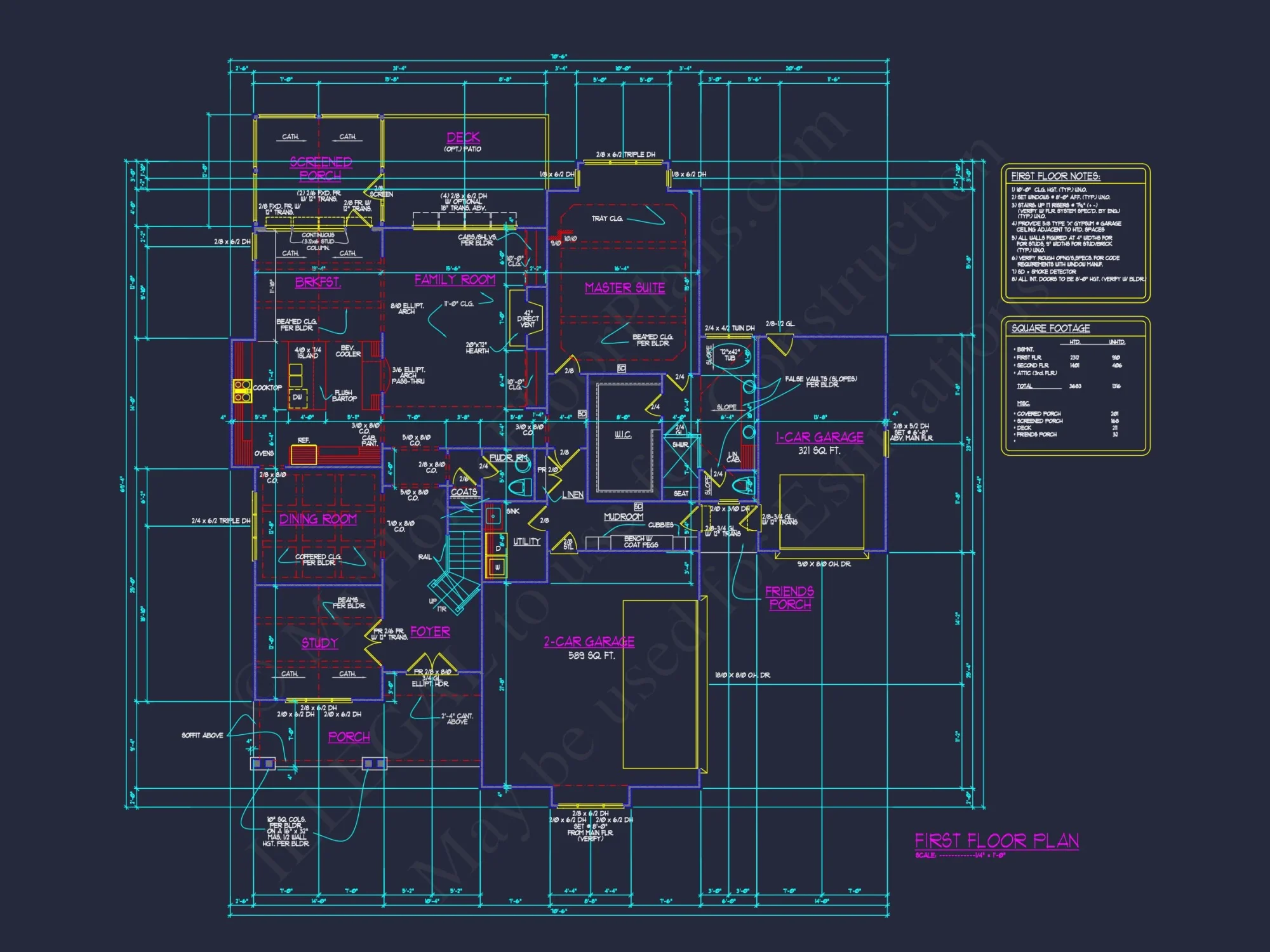 Modern Craftsman house Plan with Detailed Floor Designs