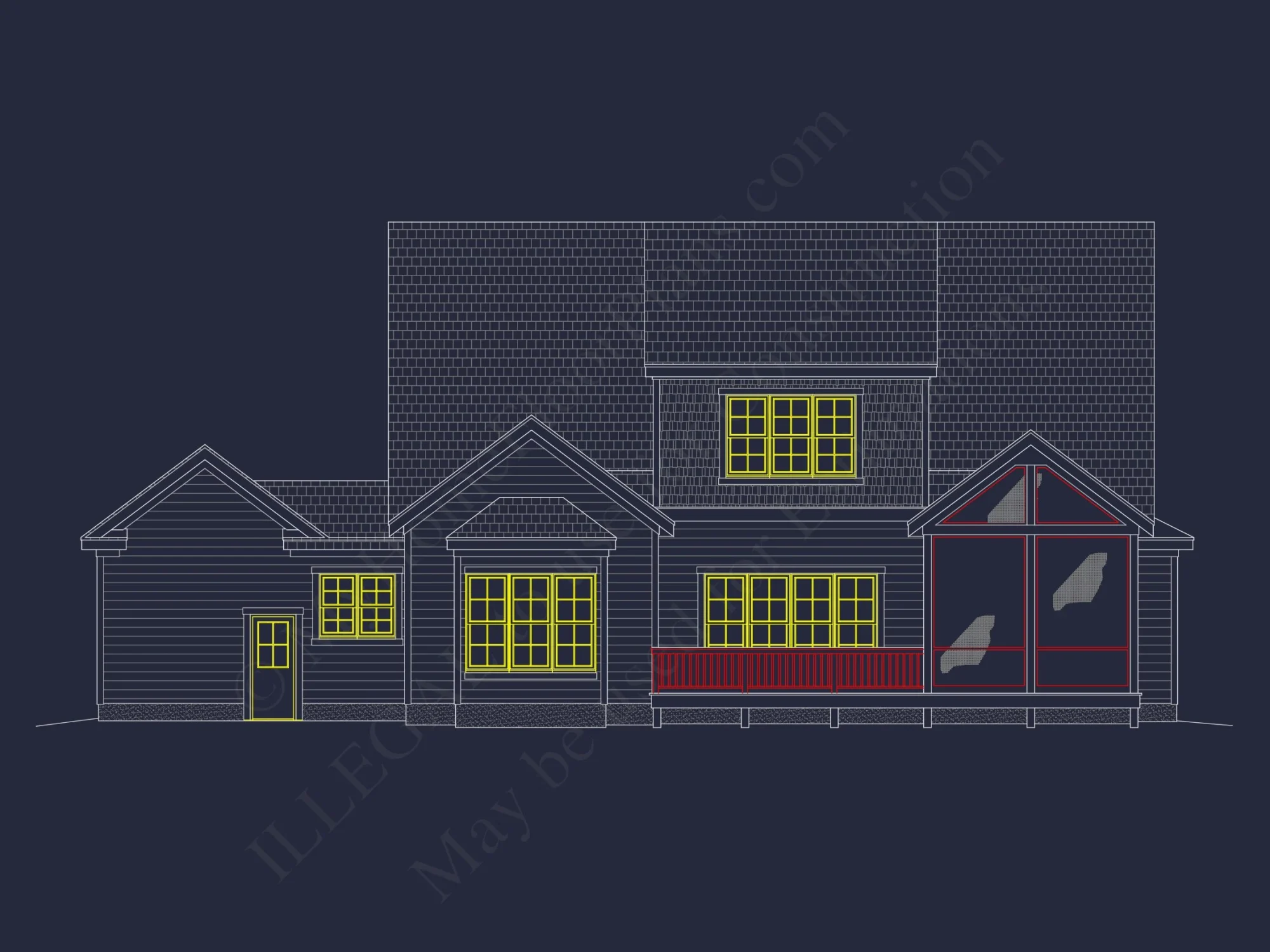 Modern Craftsman house Plan with Detailed Floor Designs