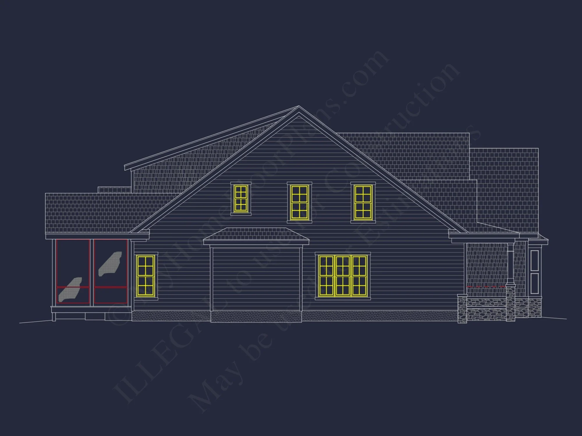 Modern Craftsman house Plan with Detailed Floor Designs