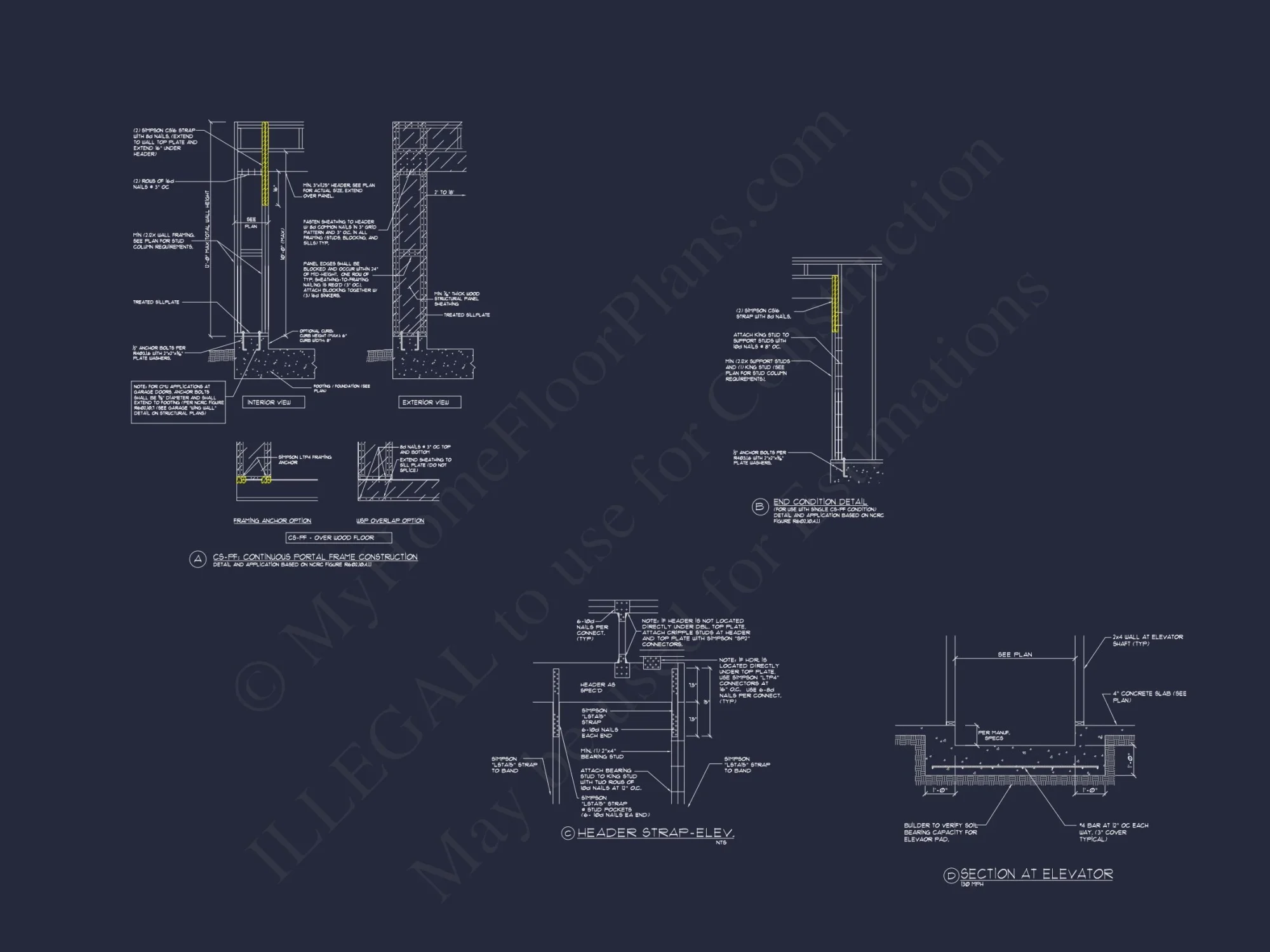 Beach Coastal house Plan with Detailed CAD Floor Designs