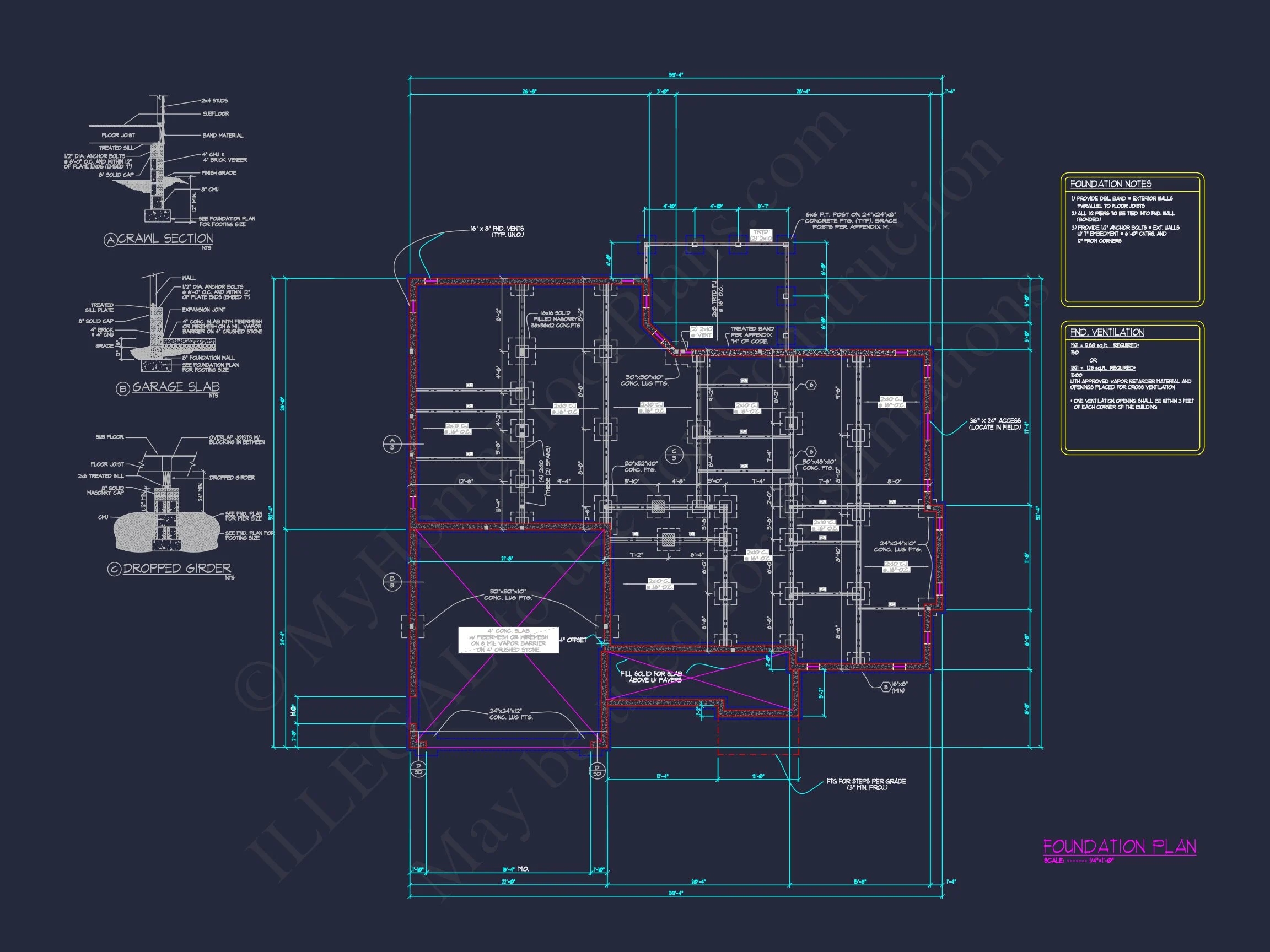 Traditional Craftsman house Plan with CAD Floor Designs