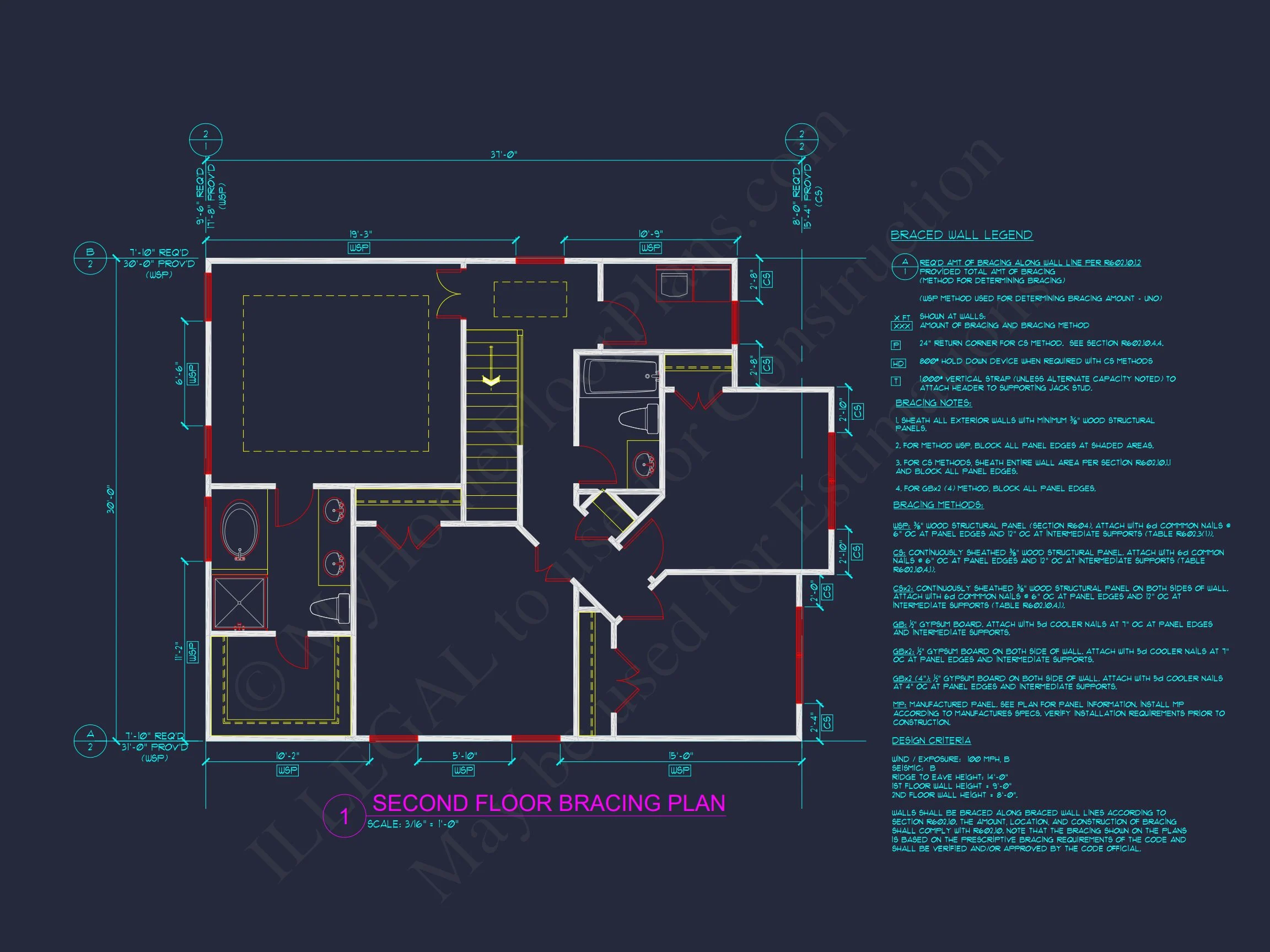 Modern Traditional house Plan with CAD-Ready Blueprints