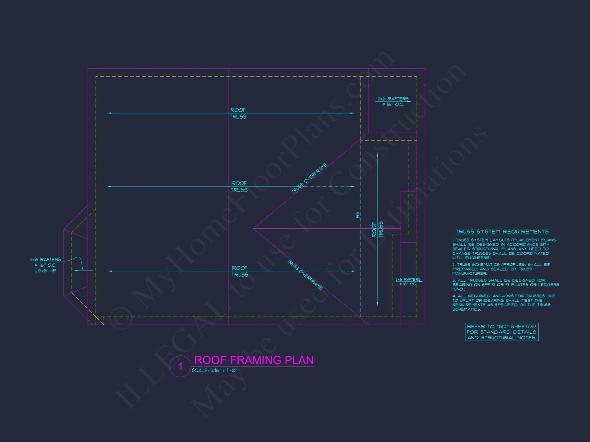 Modern Traditional house Plan with CAD-Ready Blueprints
