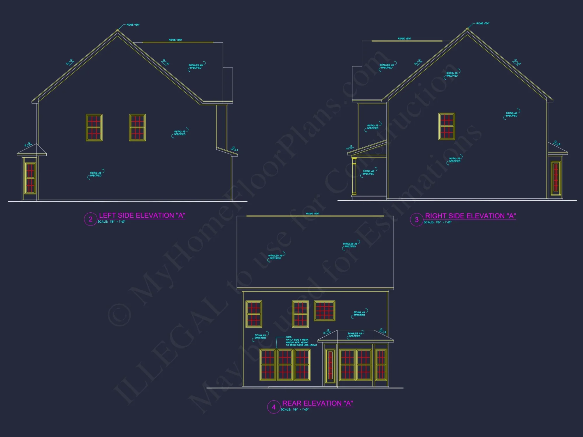 Modern Traditional house Plan with CAD-Ready Blueprints