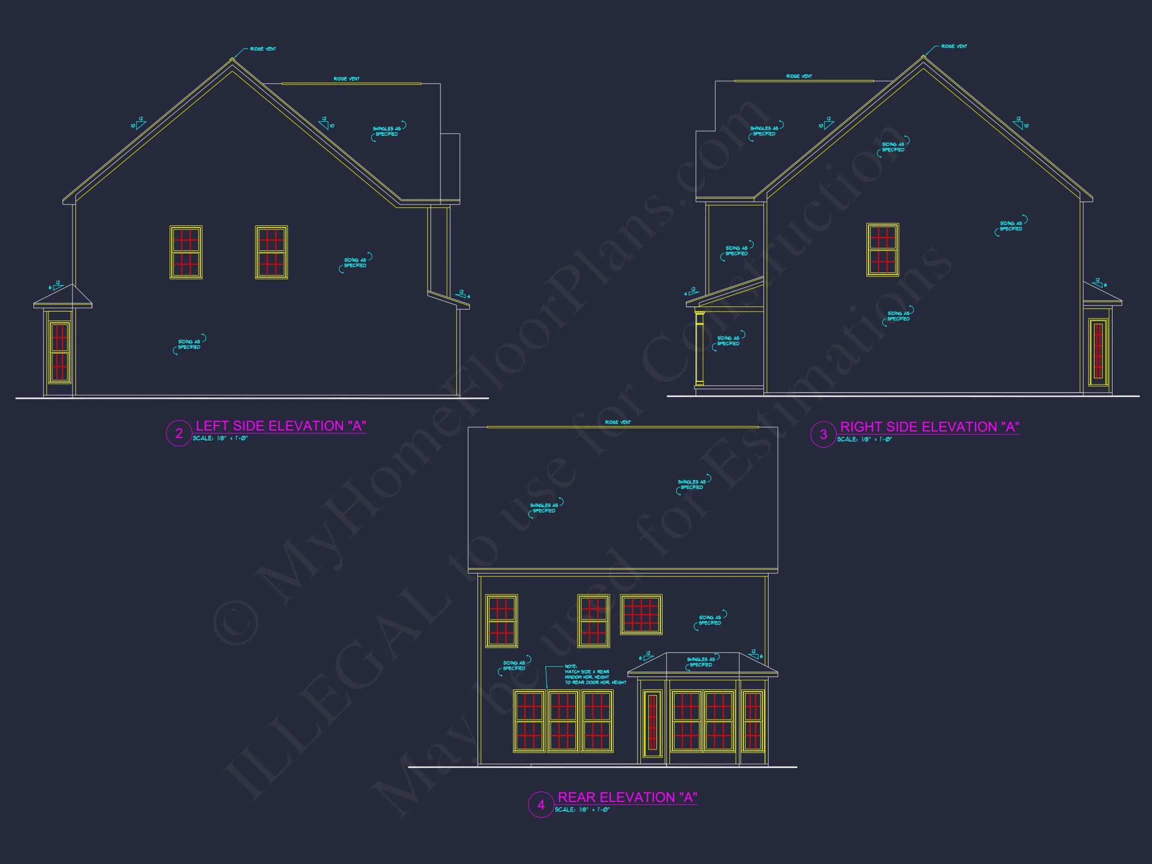 Modern Traditional house Plan with CAD-Ready Blueprints