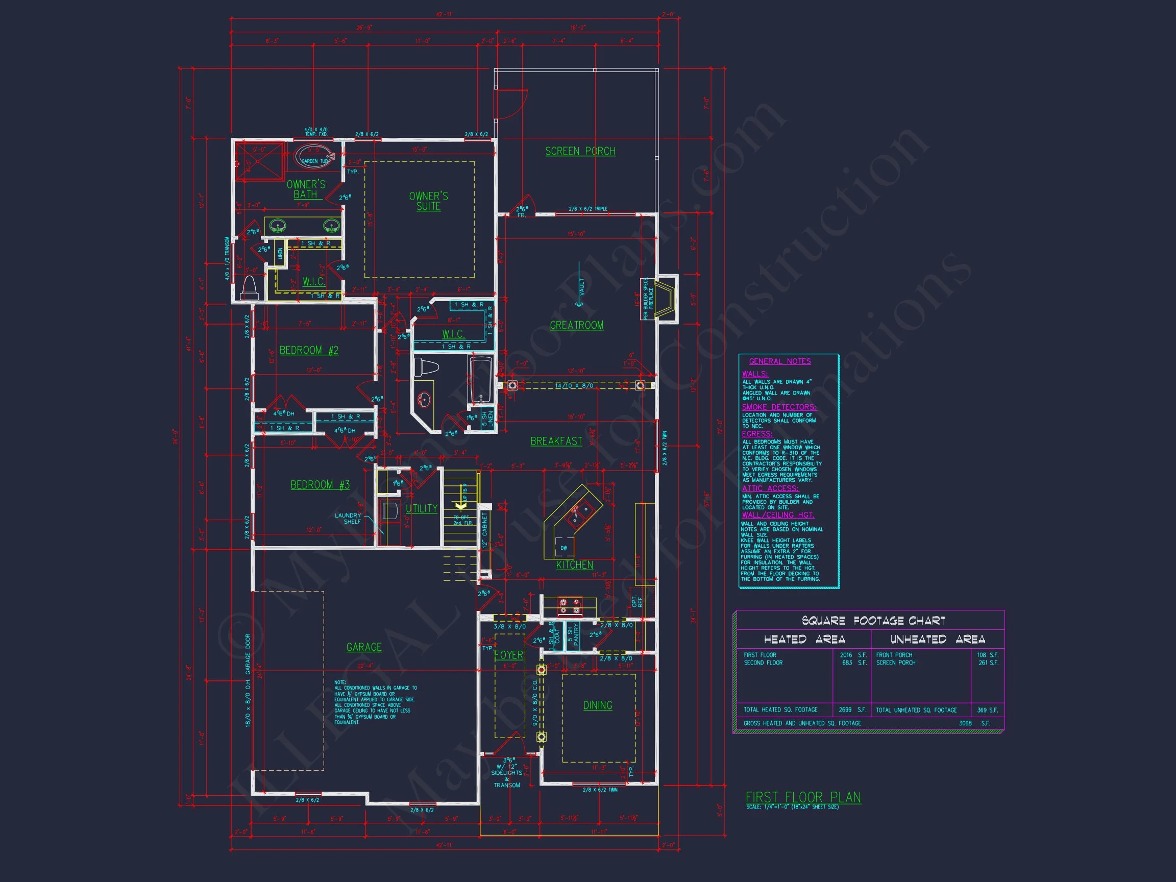 12-2750 HOUSE PLAN - Craftsman House Plan – Floor Plan with CAD & Designs 8 Craftsman house Plan – Floor Plan with CAD & Designs