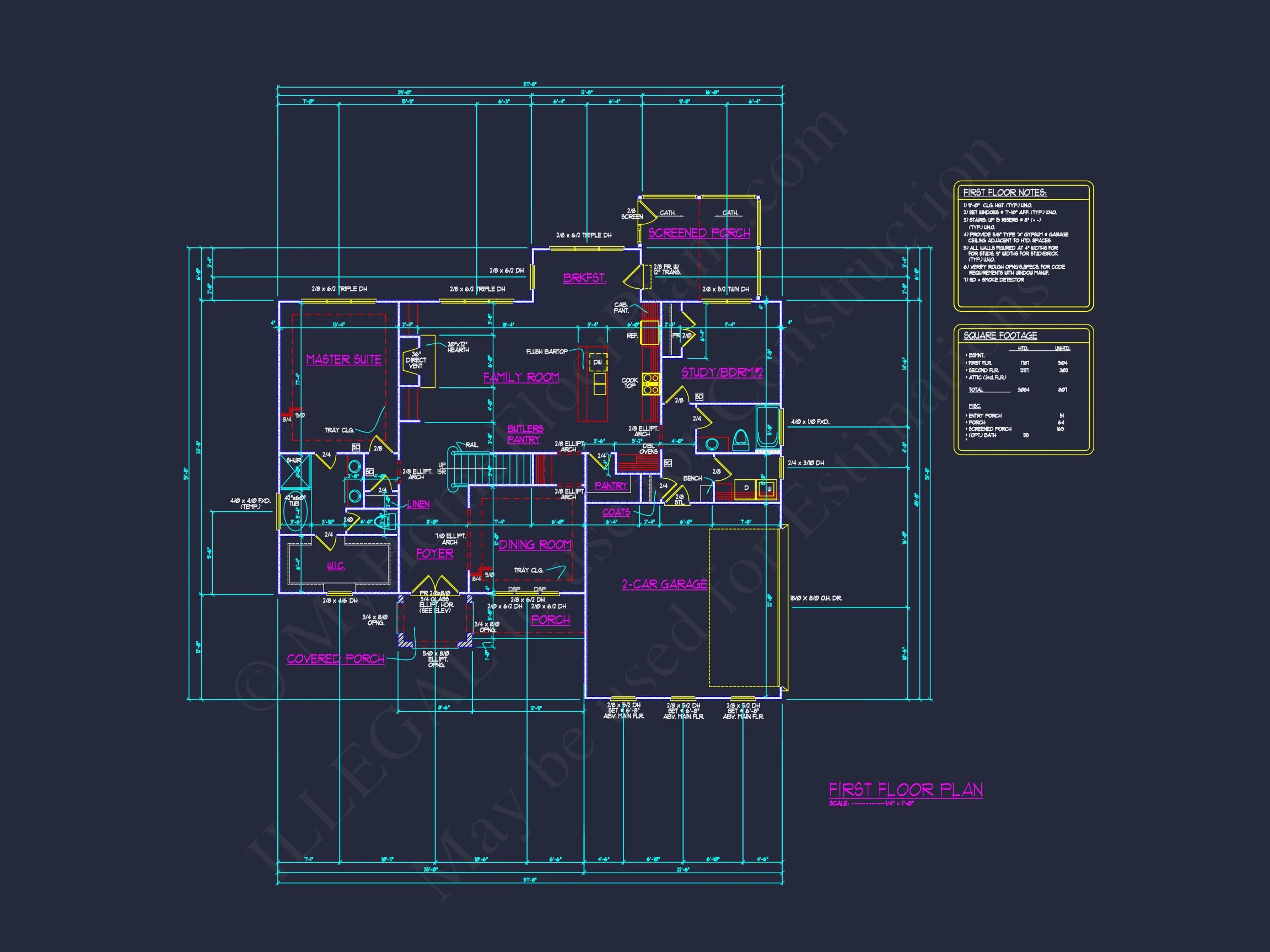 Elegant house Plan with Detailed Floor Plans, CAD Designs, and Blueprint