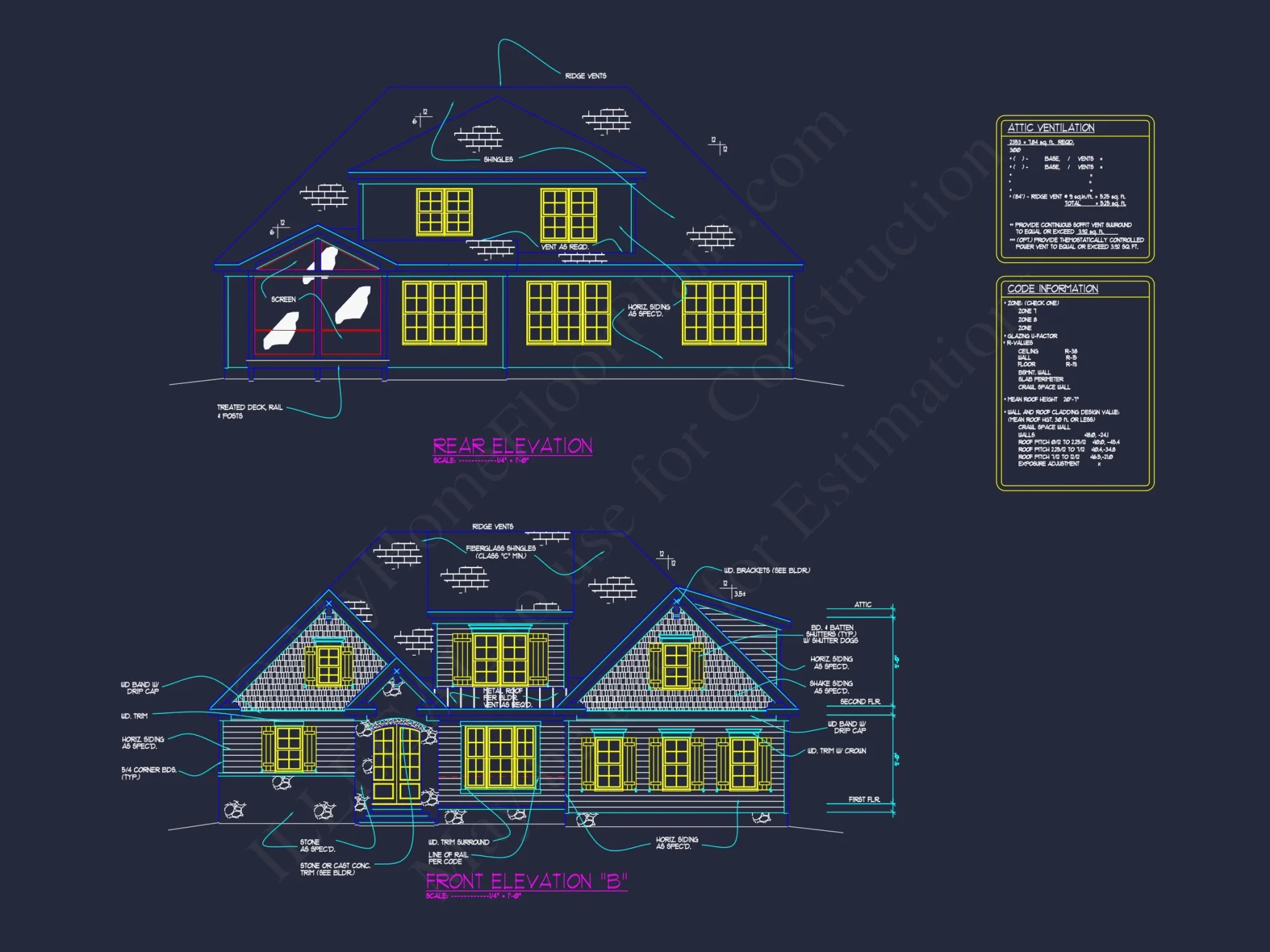 Elegant house Plan with Detailed Floor Plans, CAD Designs, and Blueprint