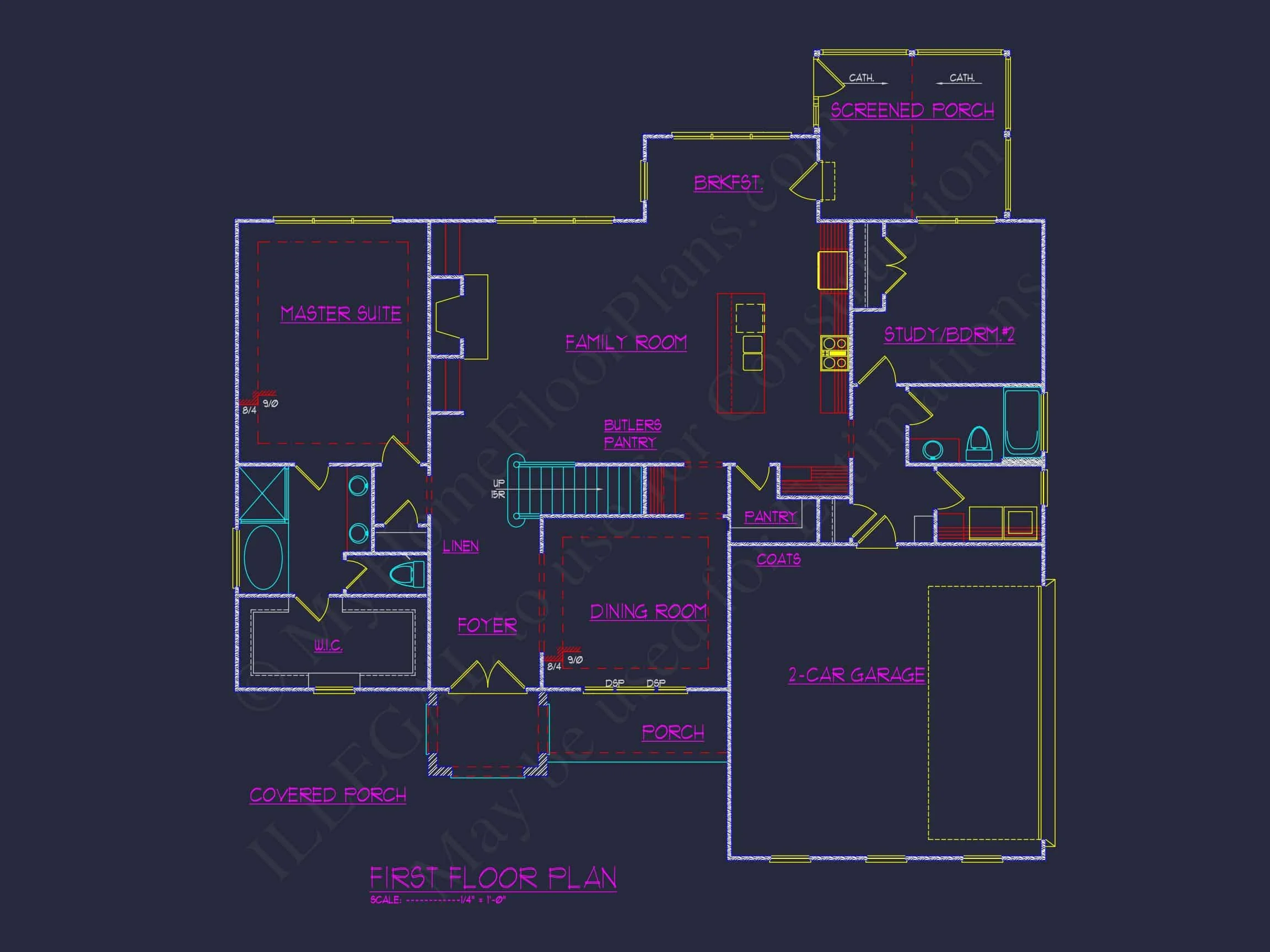 Elegant house Plan with Detailed Floor Plans, CAD Designs, and Blueprint